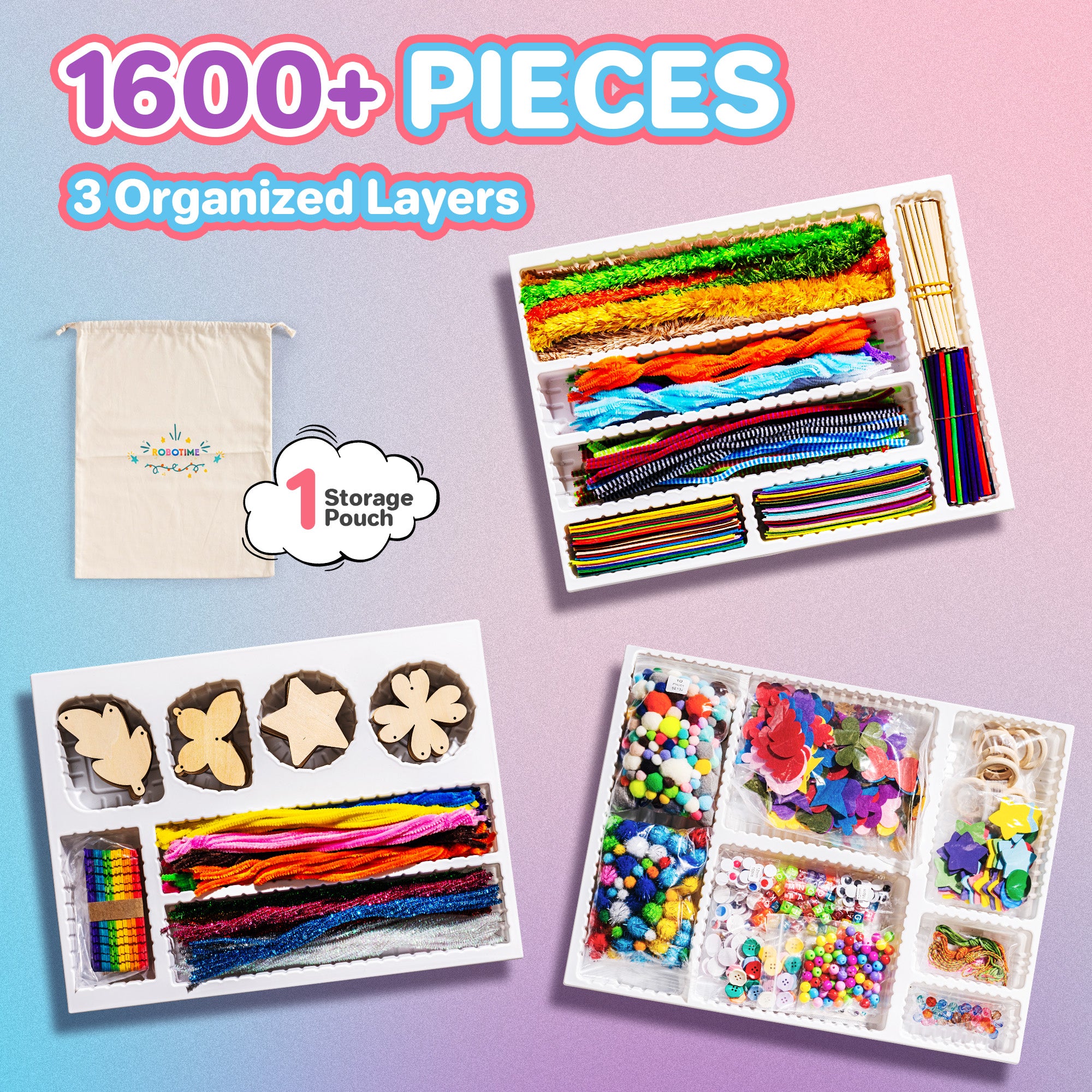 ROBOTIME Arts and Crafts for Kids PA001 - Image 3