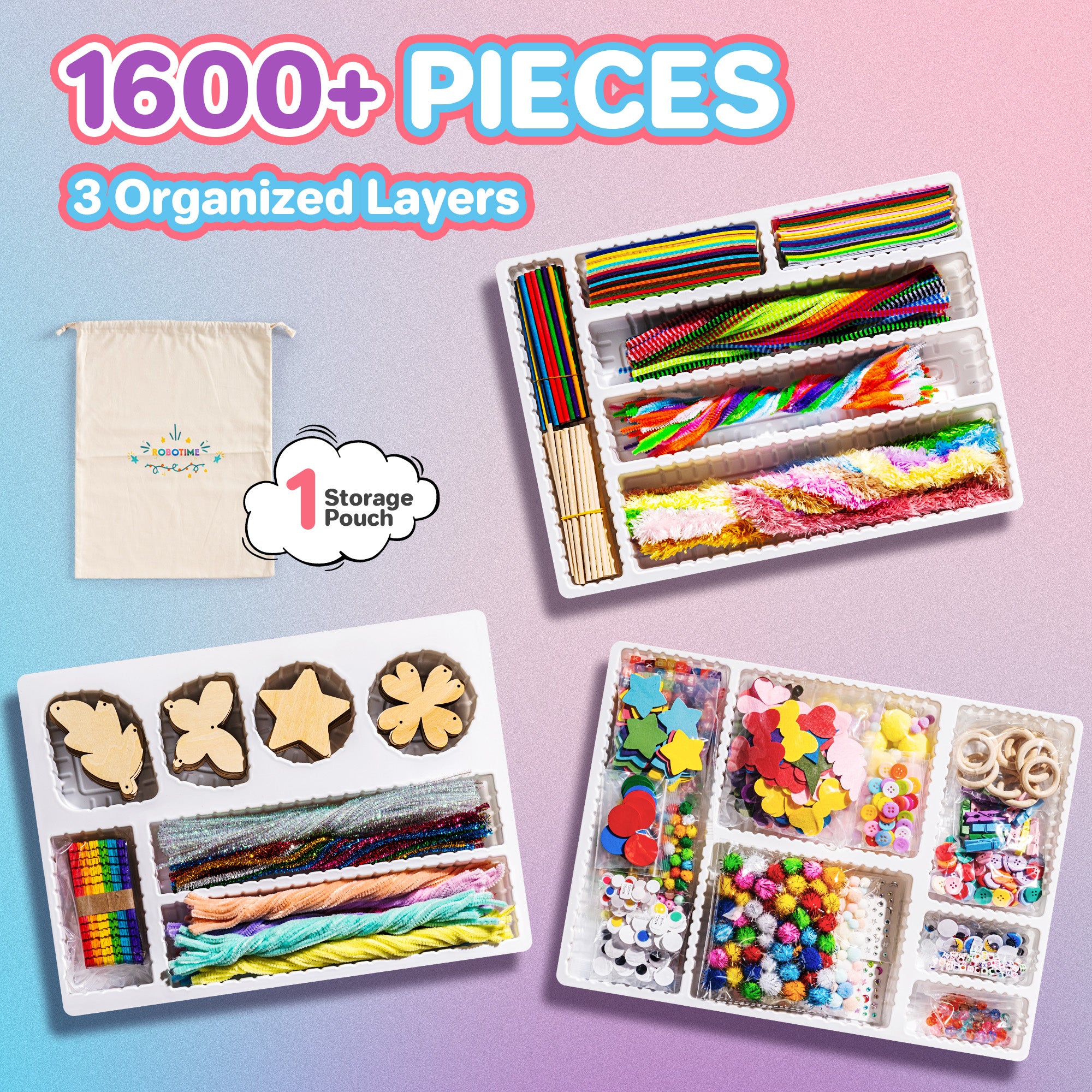 ROBOTIME Arts and Crafts for Kids PA002 - Image 3