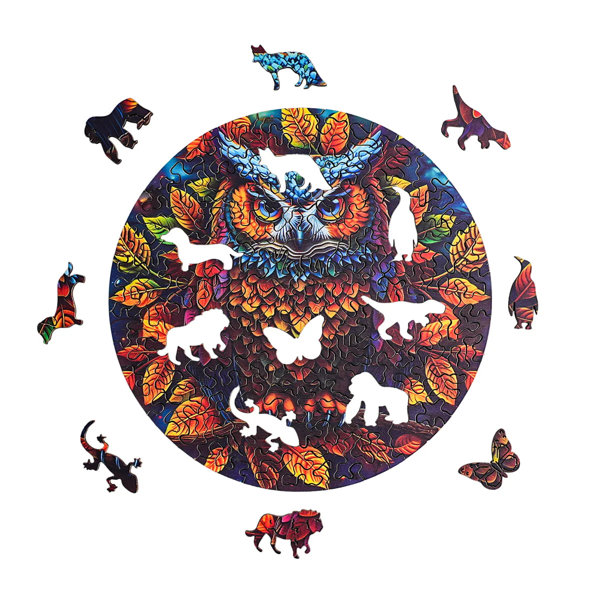 ROBOTIME Moonlight Owl Wooden Jigsaw Puzzle - Image 2