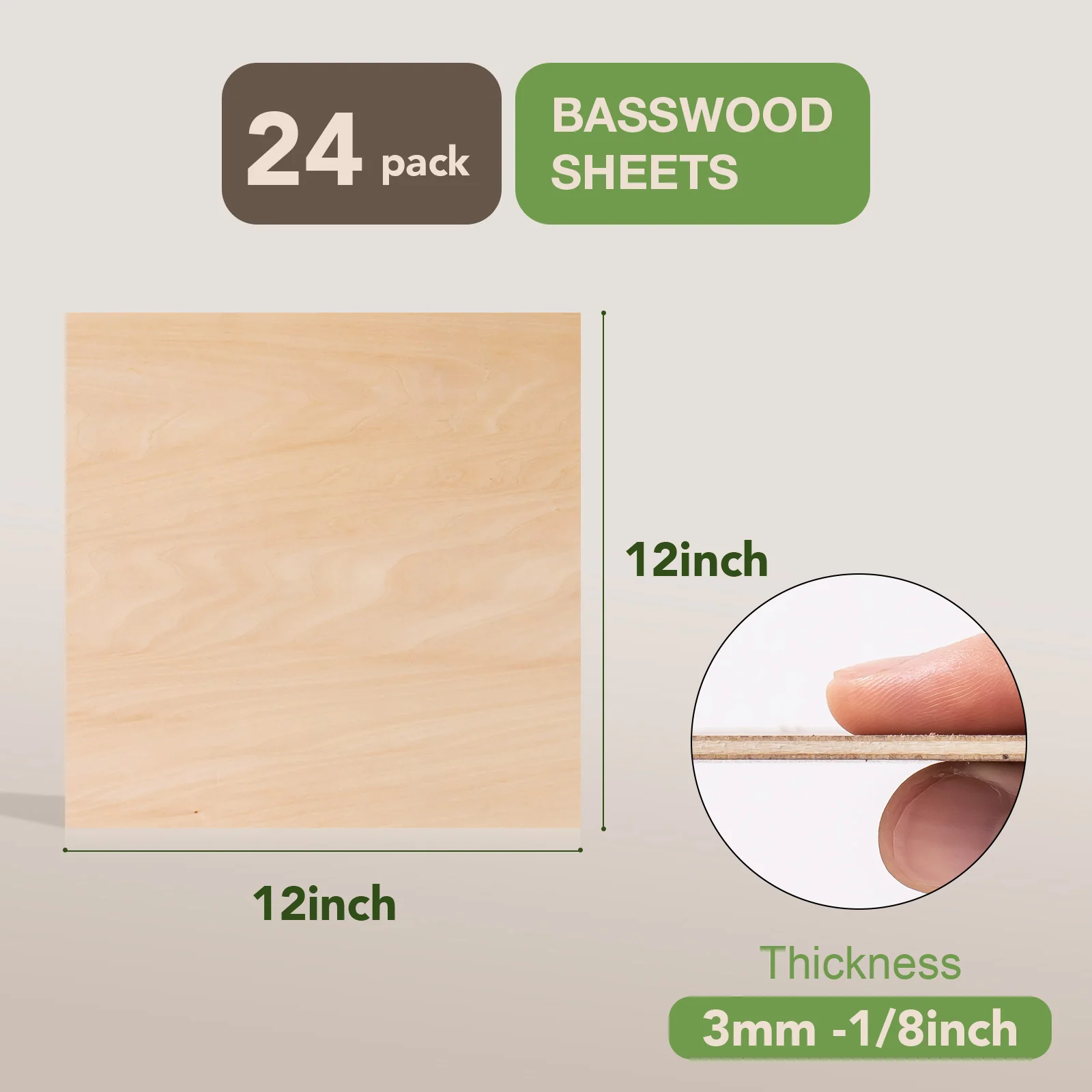 ROBOTIME Basswood & Walnut Plywood Sheets for Laser Cutting - Image 13