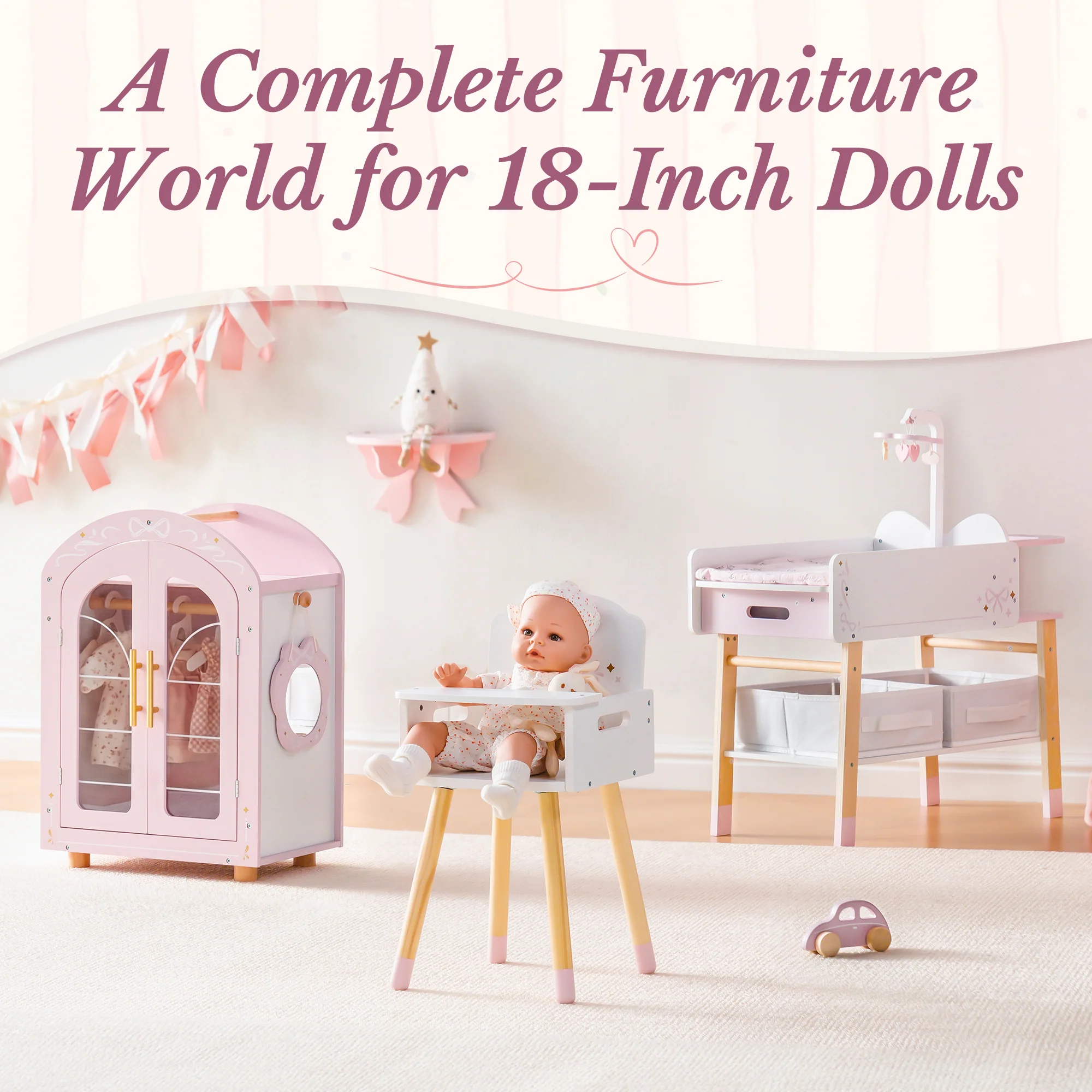 ROBUD 18 Inch Doll Changing Table - Image 7