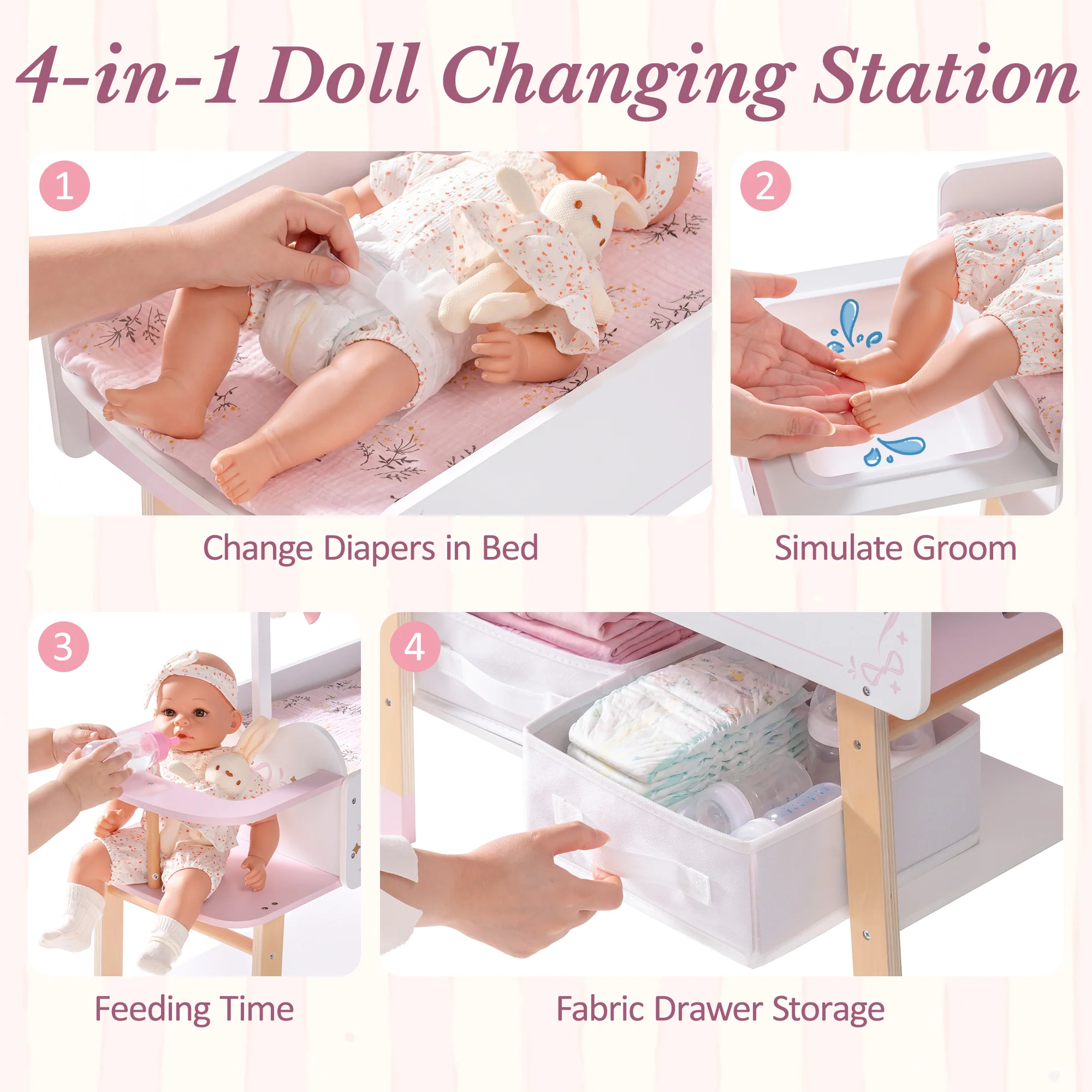 ROBUD 18 Inch Doll Changing Table - Image 8