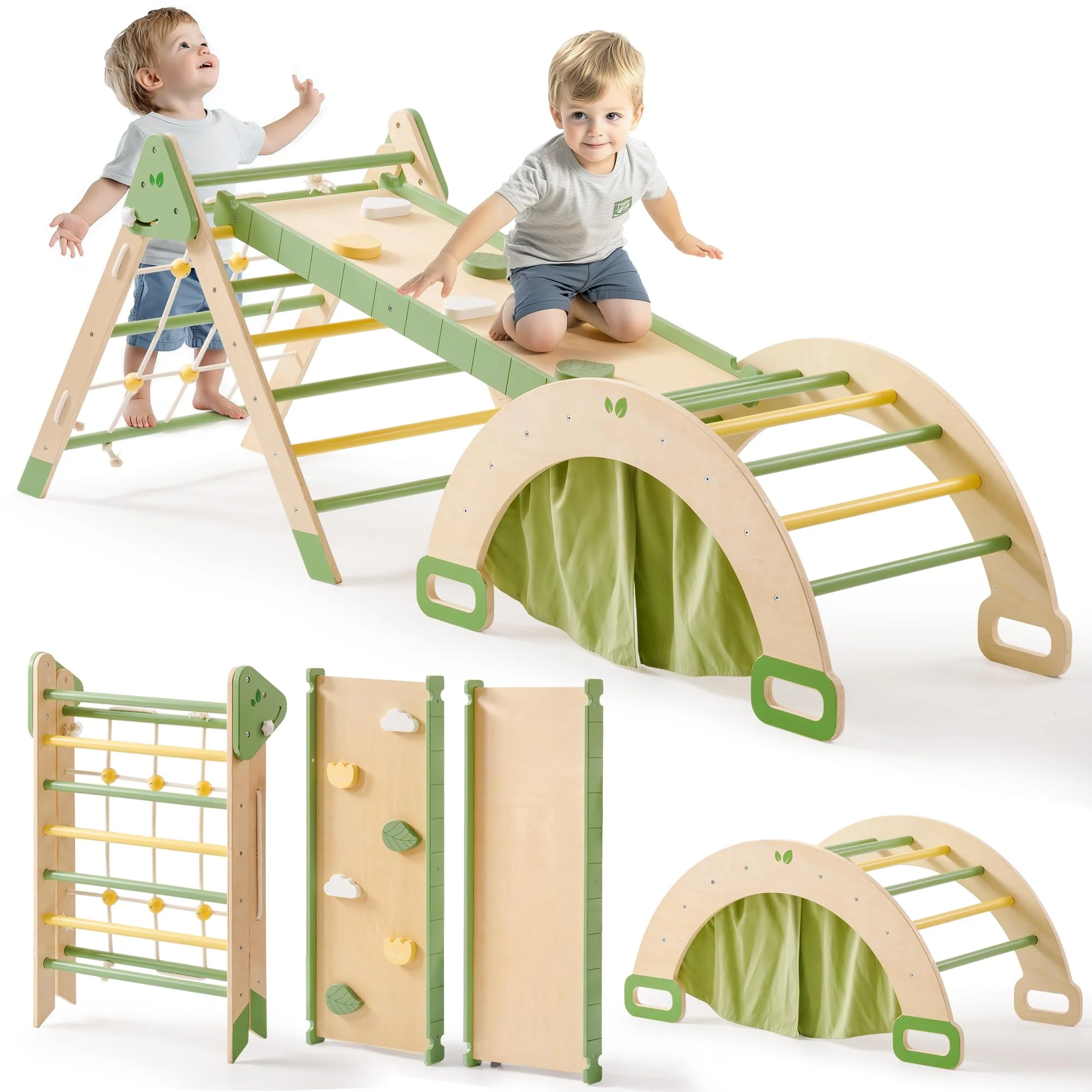 ROBUD 5 in 1 Toddler Climbing Toys Set - Image 2