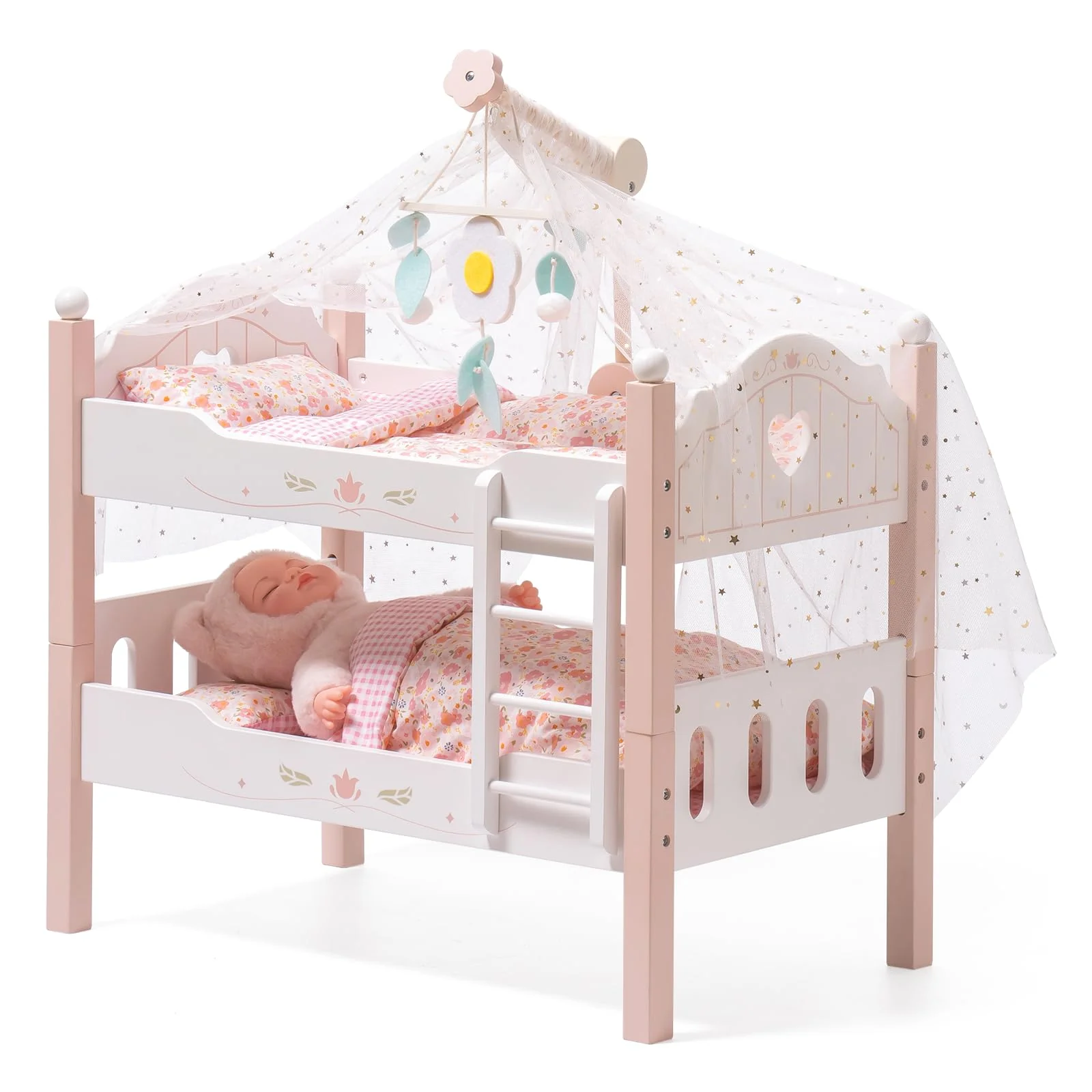 ROBUD Baby Doll Crib - Pink - Image 8