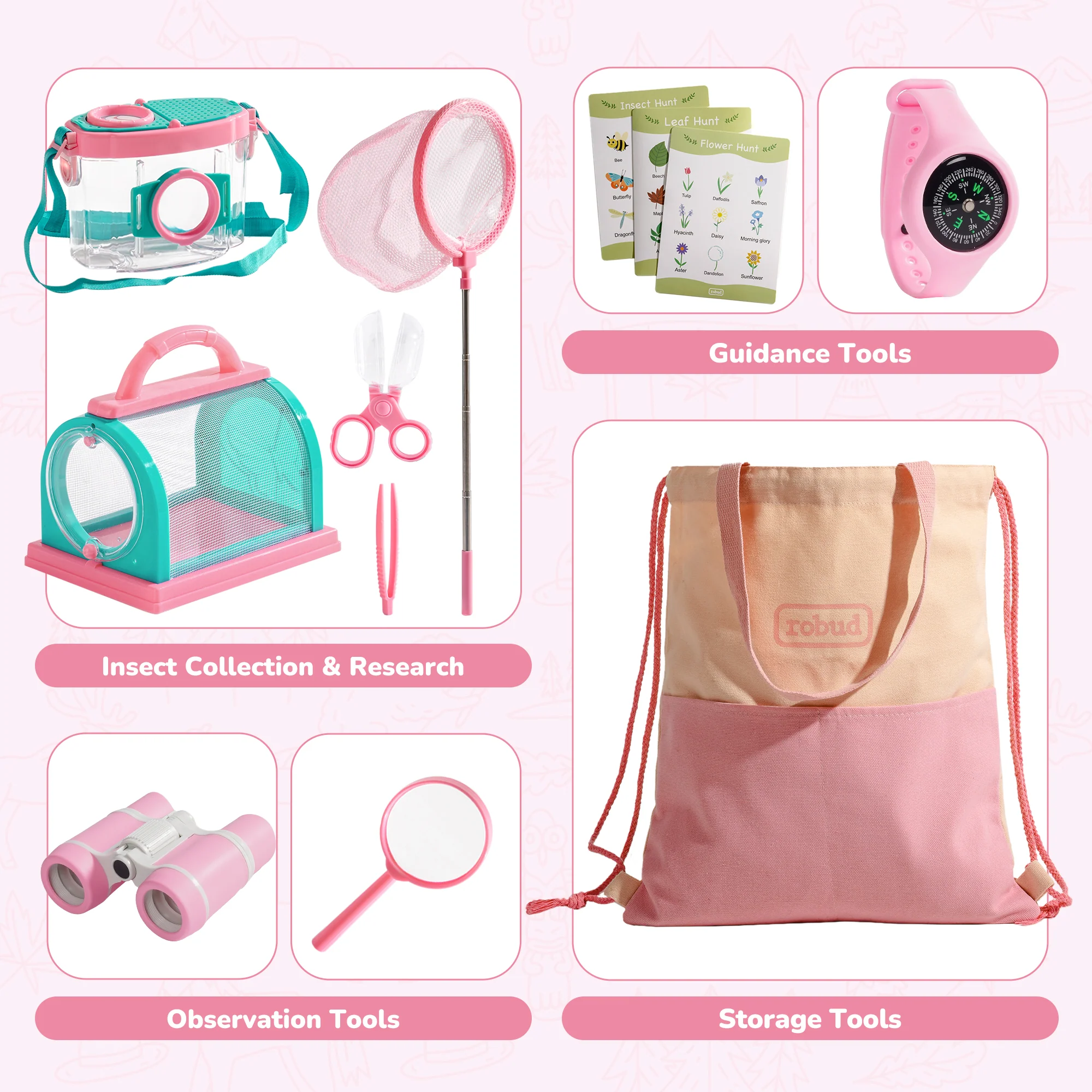 ROBUD Bug Catcher Kit & Kids Explorer Kit - Image 10