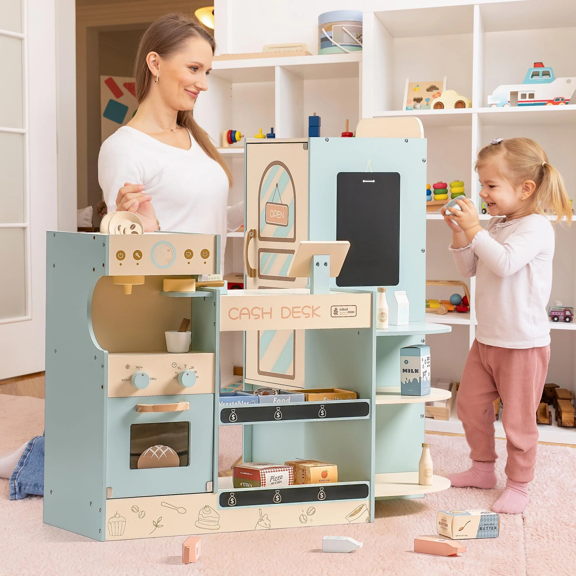 ROBUD Corner Coffee Shop Play Set - Image 2