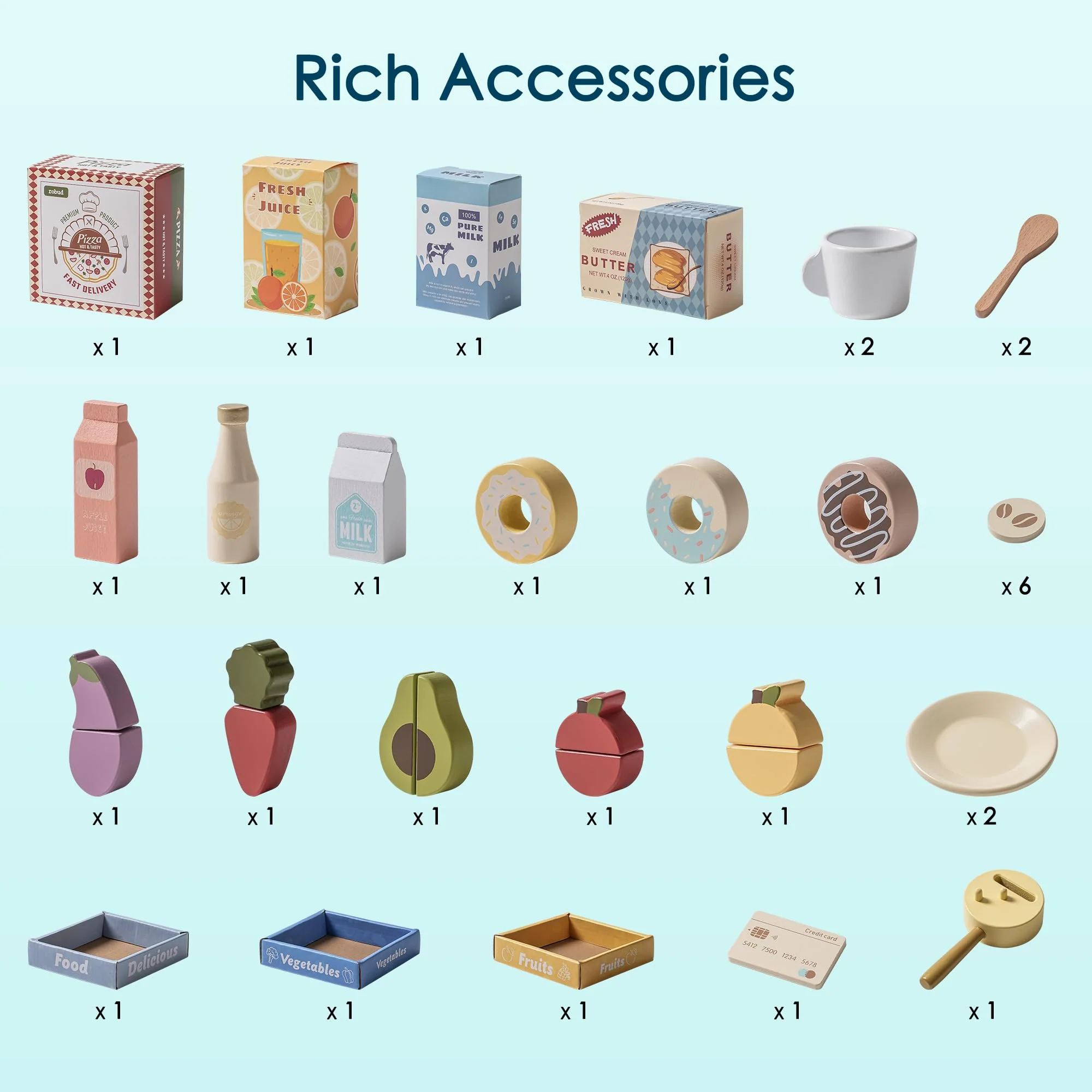 ROBUD Corner Coffee Shop Play Set - Image 8