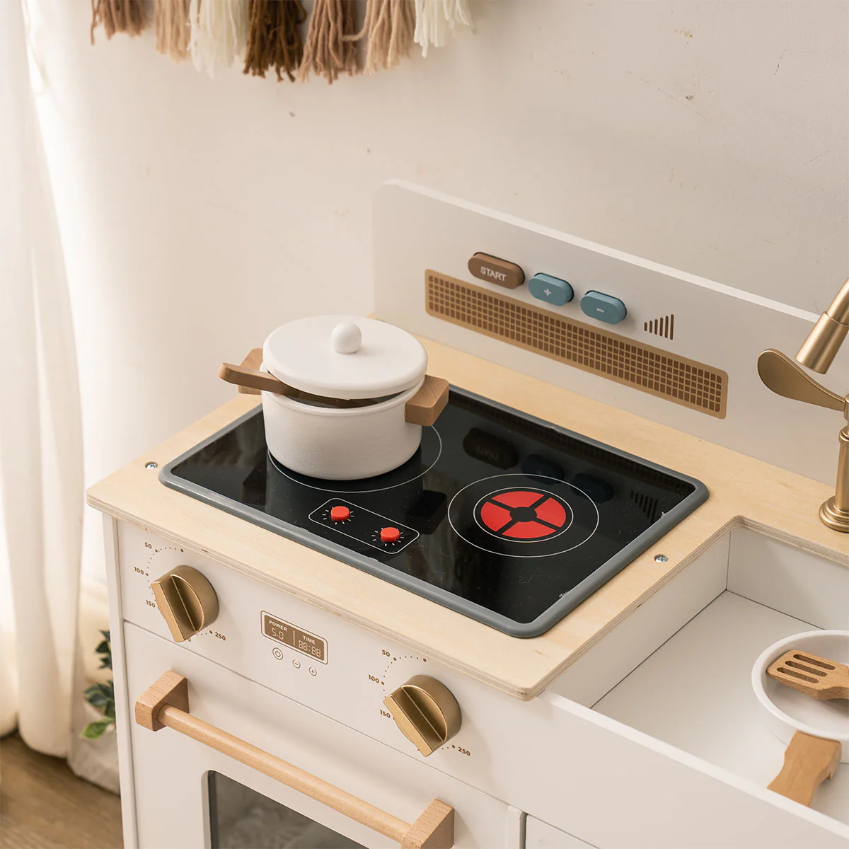 ROBUD Montessori Wooden Play Kitchen - Image 5