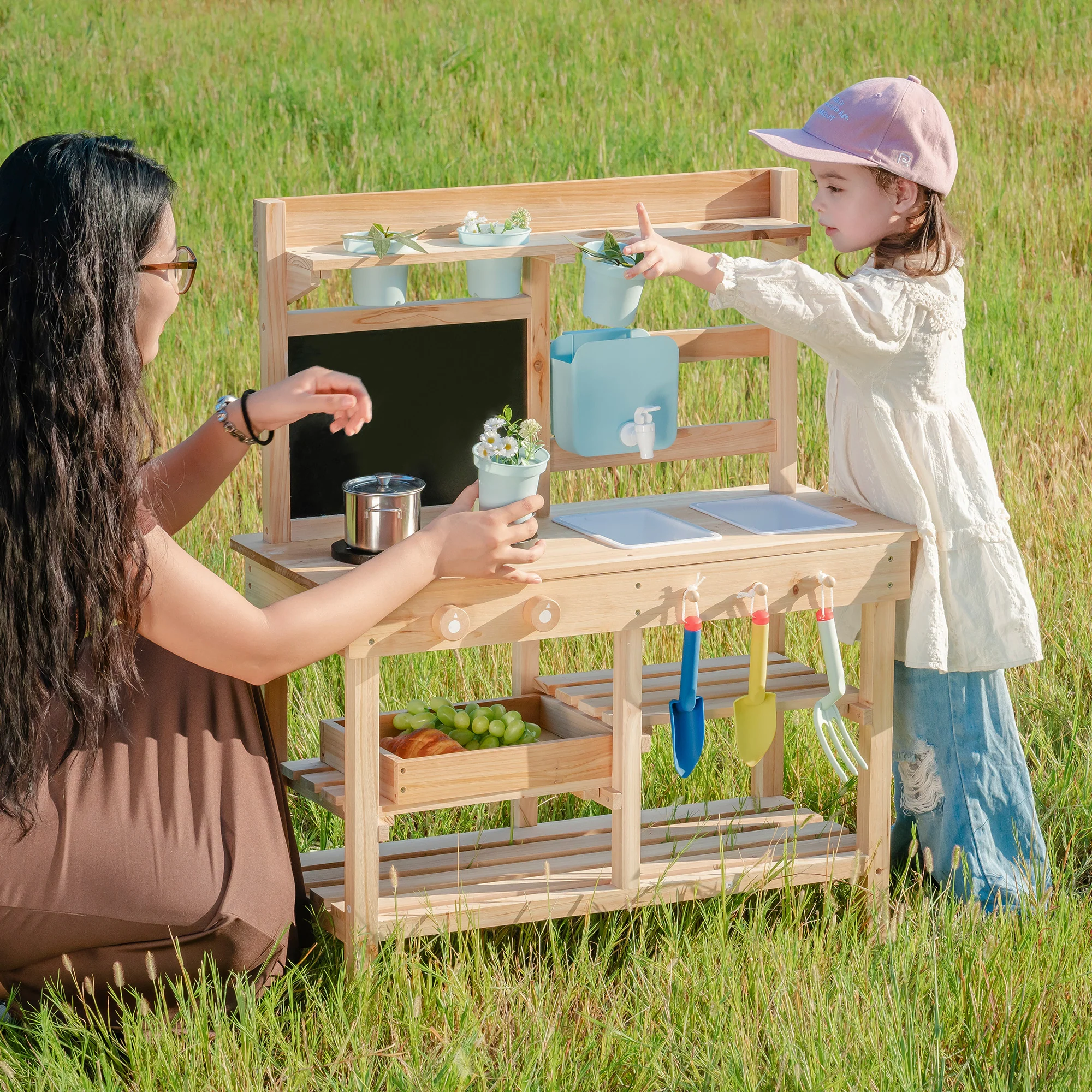 ROBUD Outdoor Garden Mud Kitchen for Kids - Image 4
