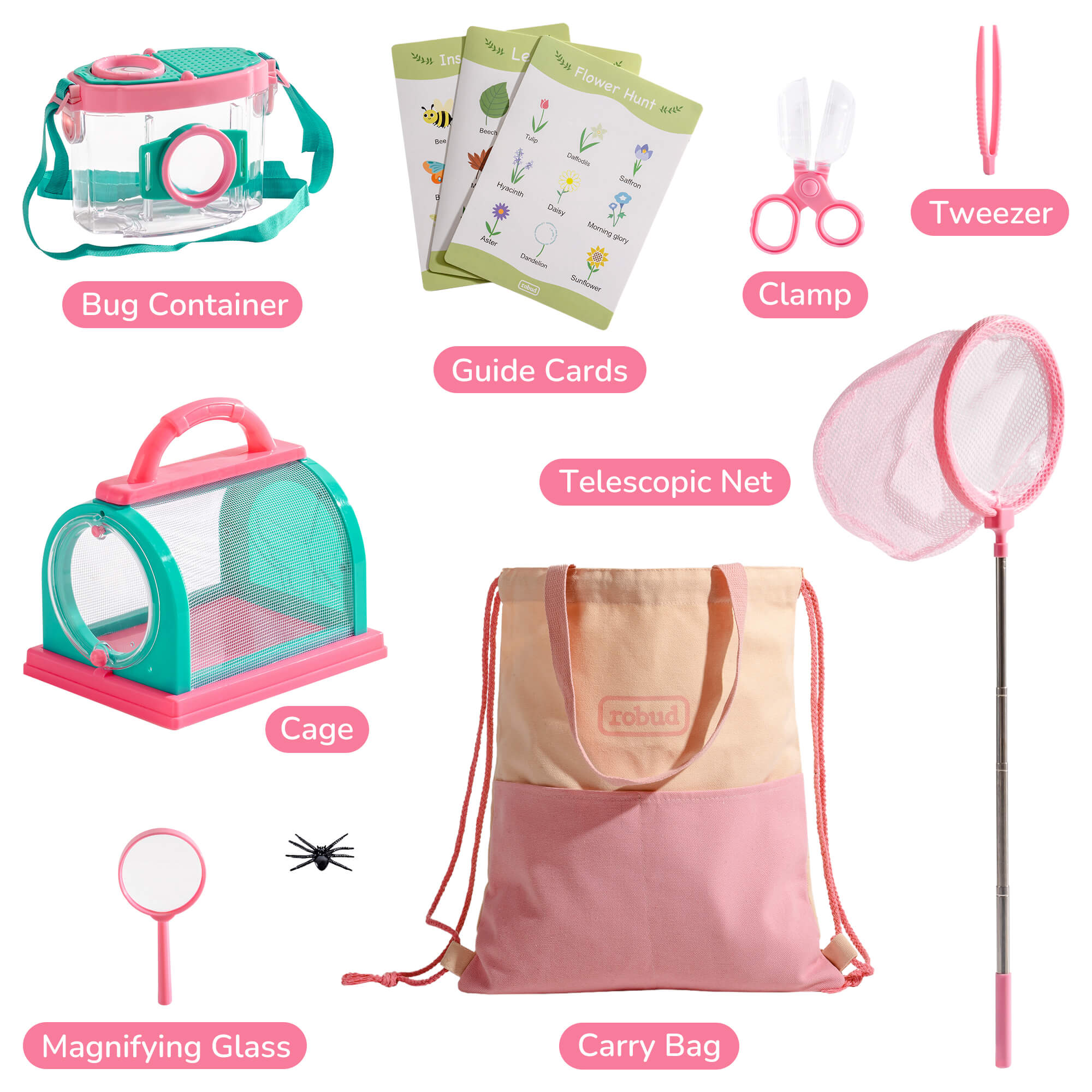 ROBUD Outdoor Kids Explorer Kit Pink - Image 2