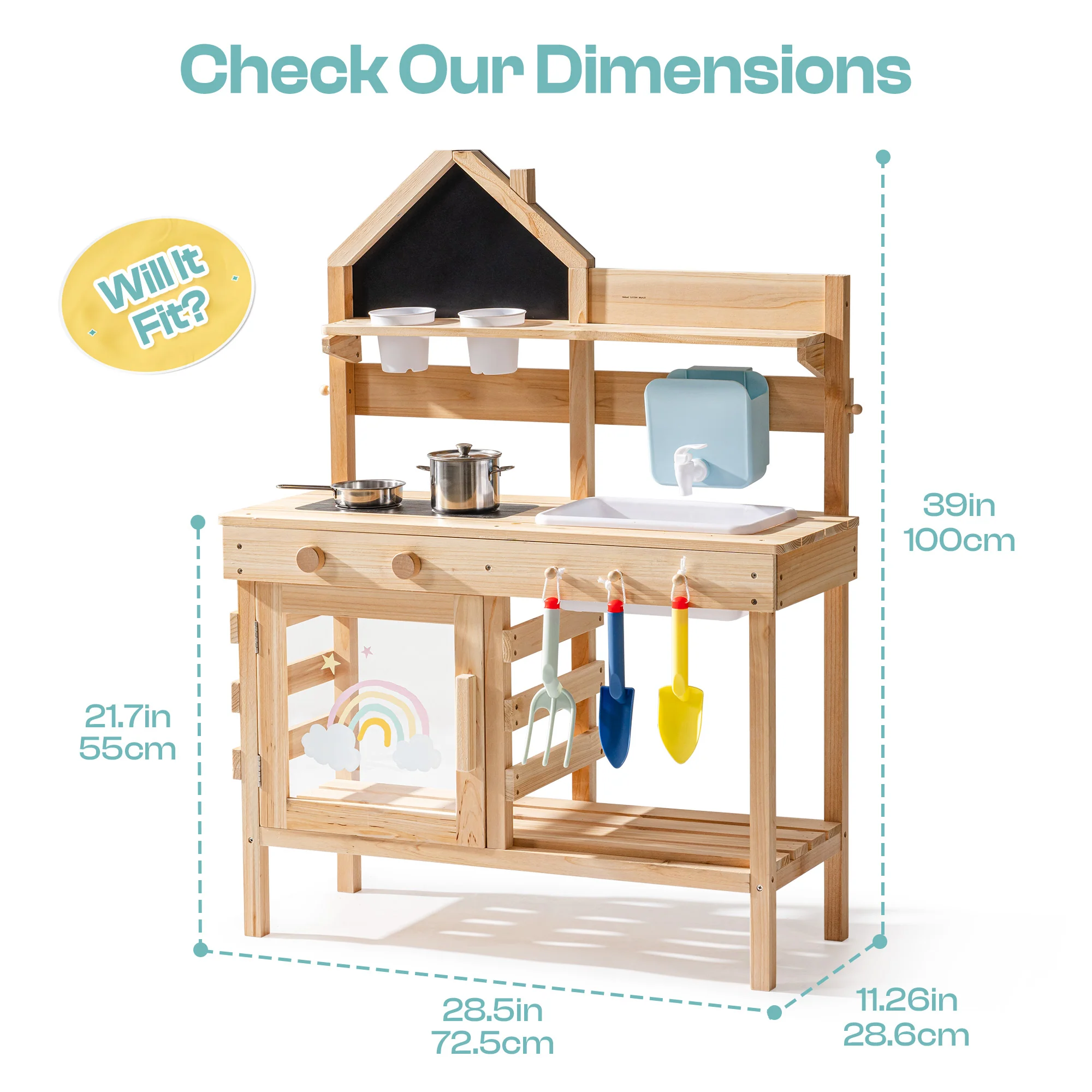 ROBUD Outdoor Mud Kitchen for Kids ¨C Childlike Fun - Image 13