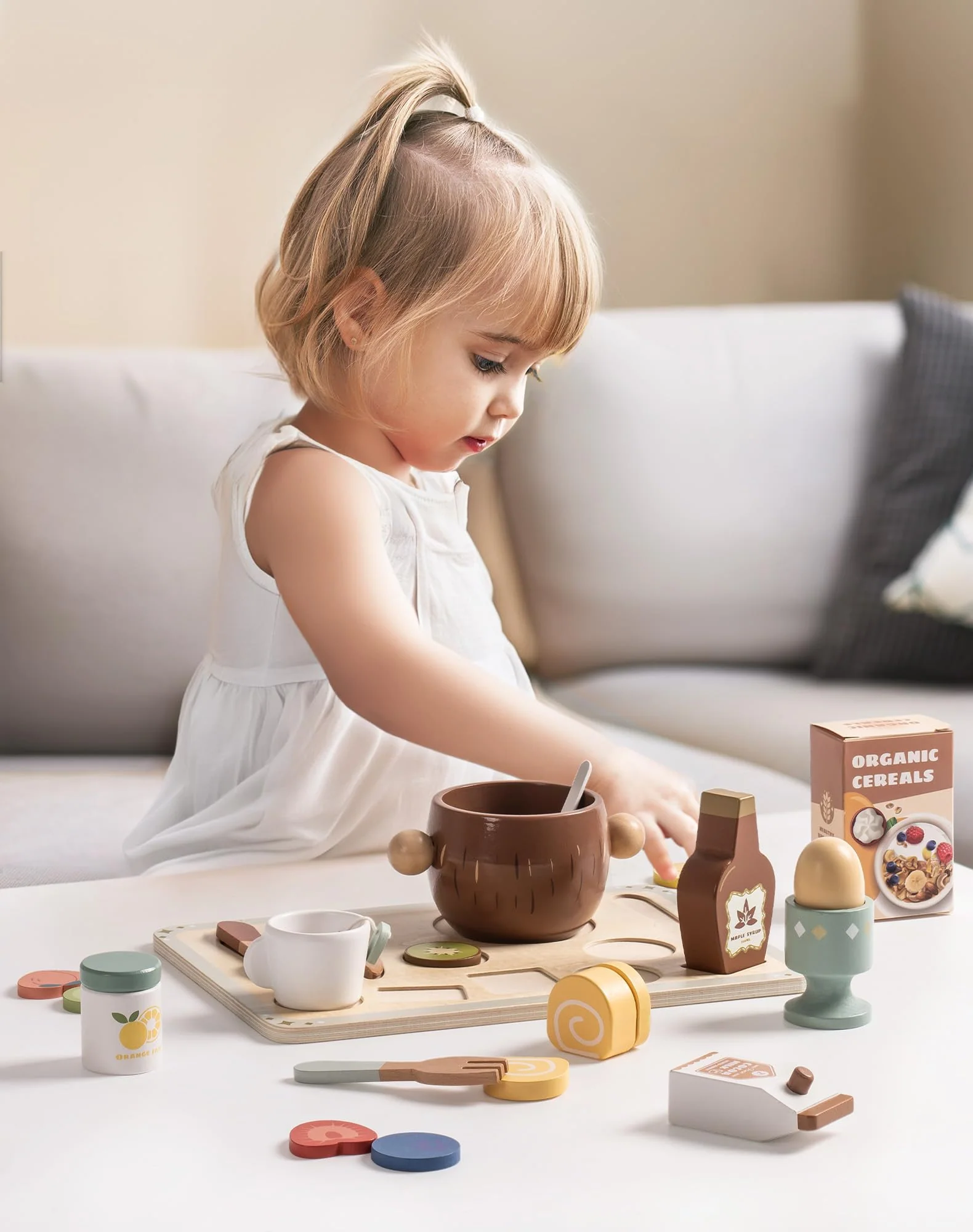 ROBUD Play Food Sets for Kids Kitchen - Image 2