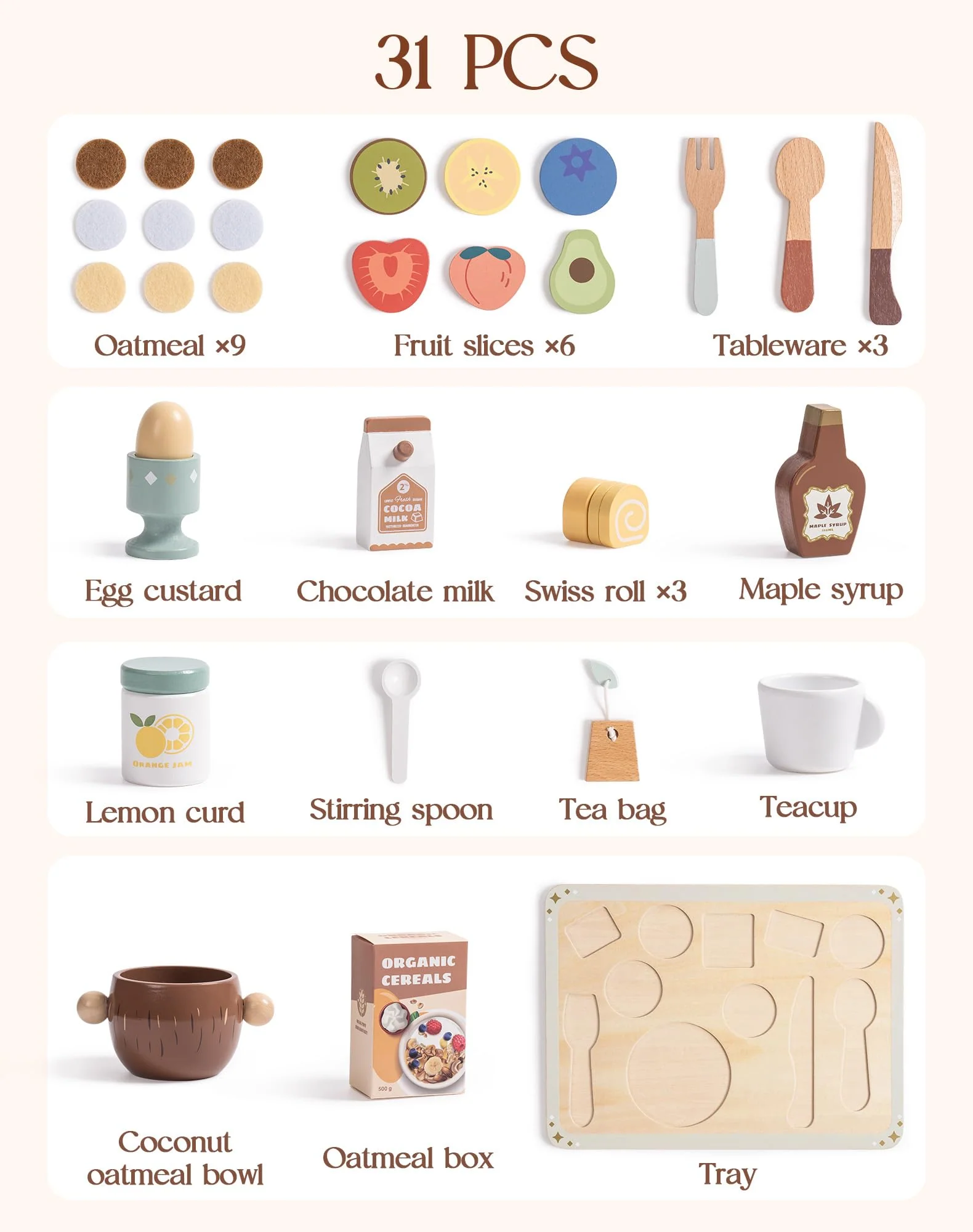 ROBUD Play Food Sets for Kids Kitchen - Image 8