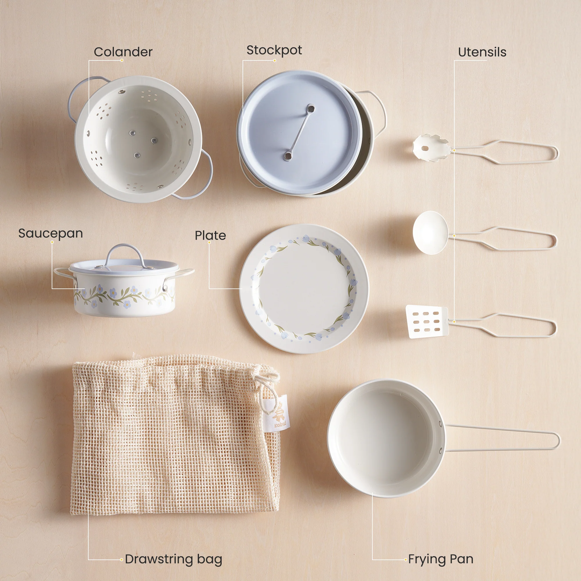 ROBUD Tinplate Pretend Cooking Utensils - Image 9