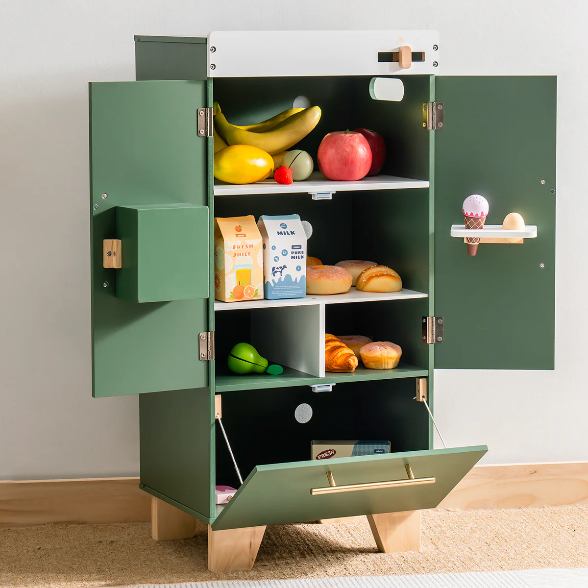 ROBUD Vintage Green Wooden Play Kitchen Series - Image 6