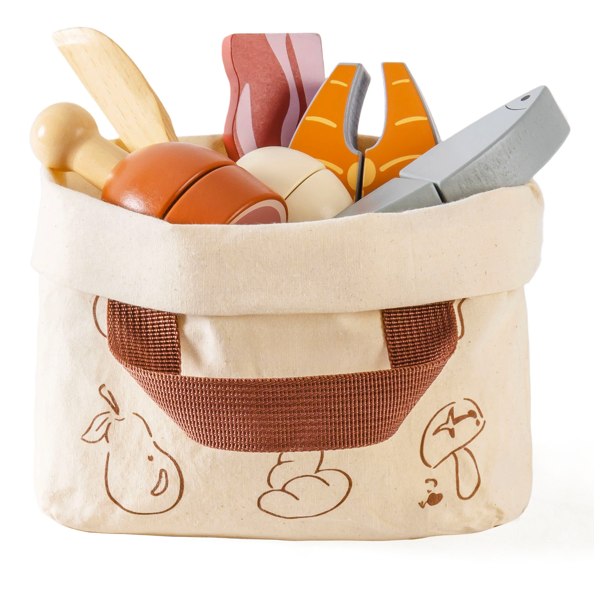 ROBUD Wooden Childs Play Food Set - Meat - Image 2