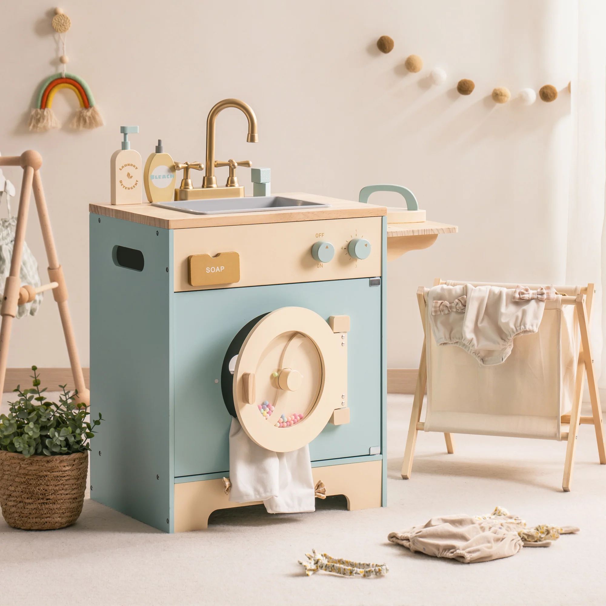 Robud Wooden Laundry Playset - Image 3