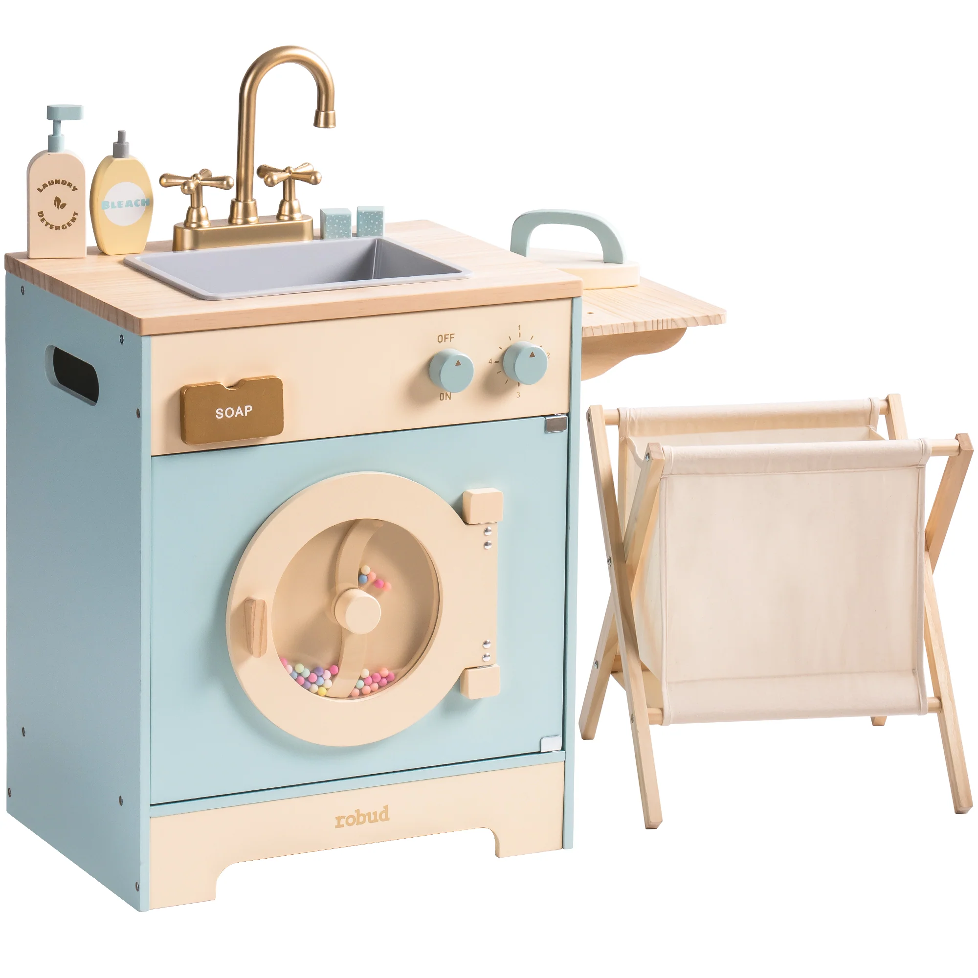 Robud Wooden Laundry Playset - Image 5