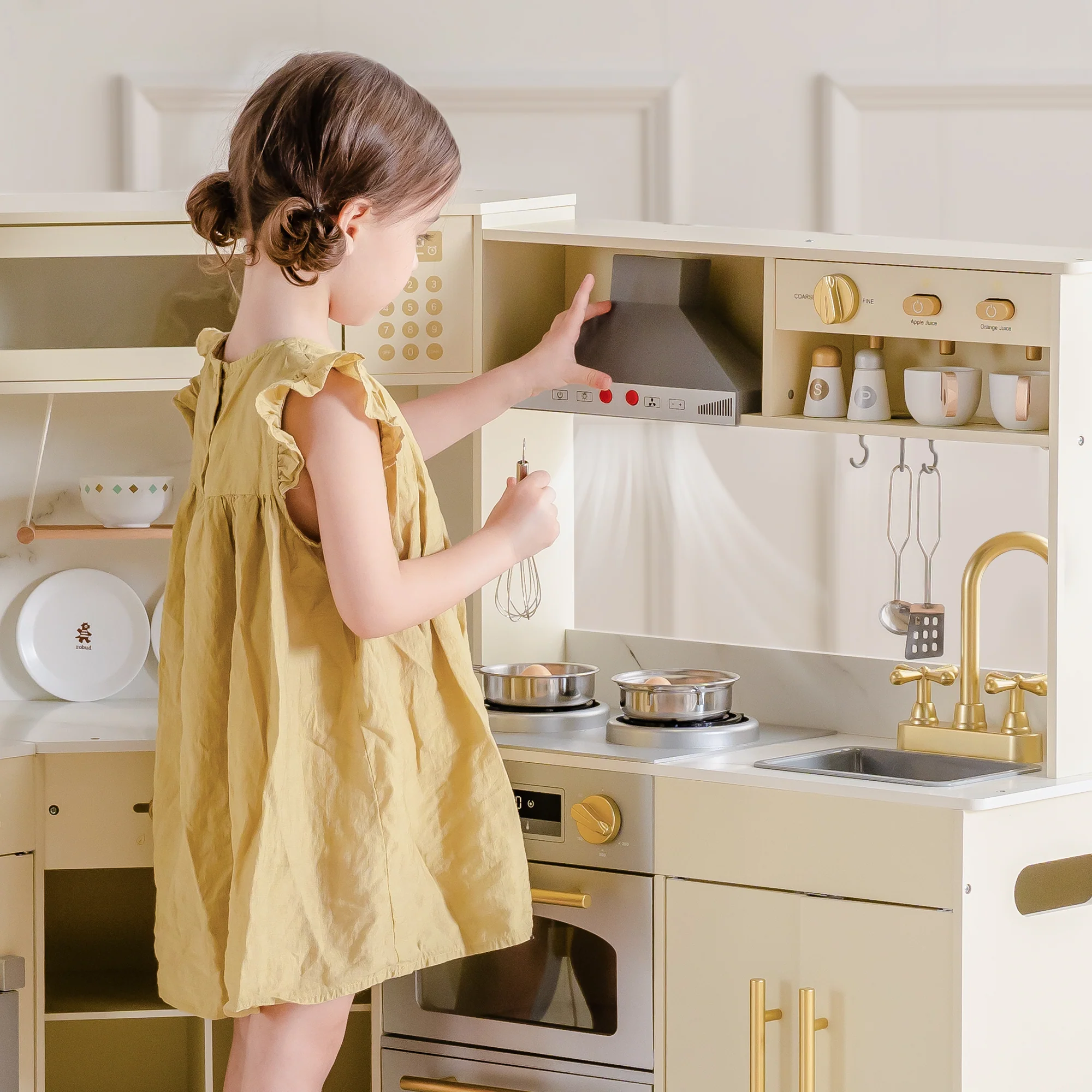 ROBUD Wooden Light Luxury Corner Kitchen - Image 3