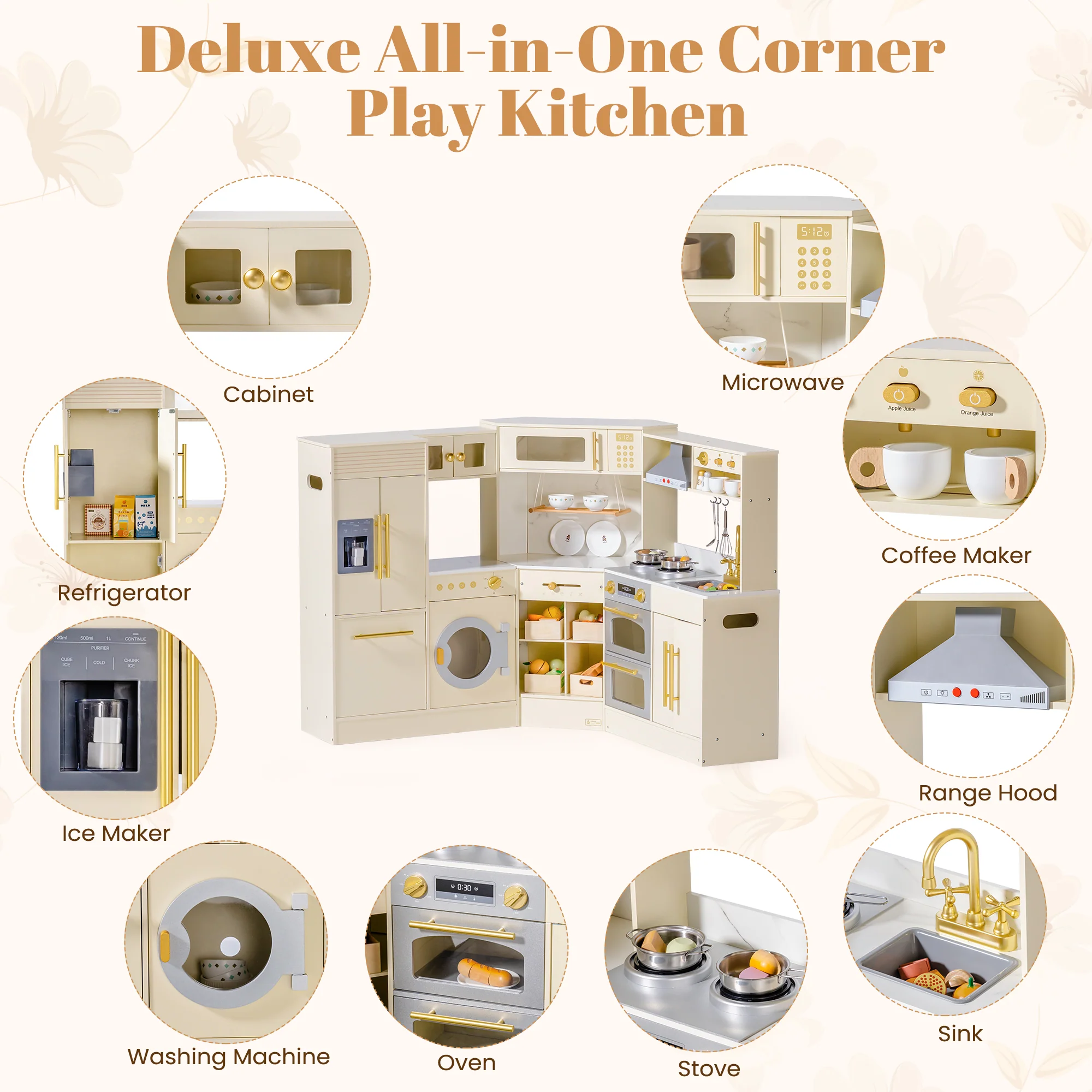 ROBUD Wooden Light Luxury Corner Kitchen - Image 7