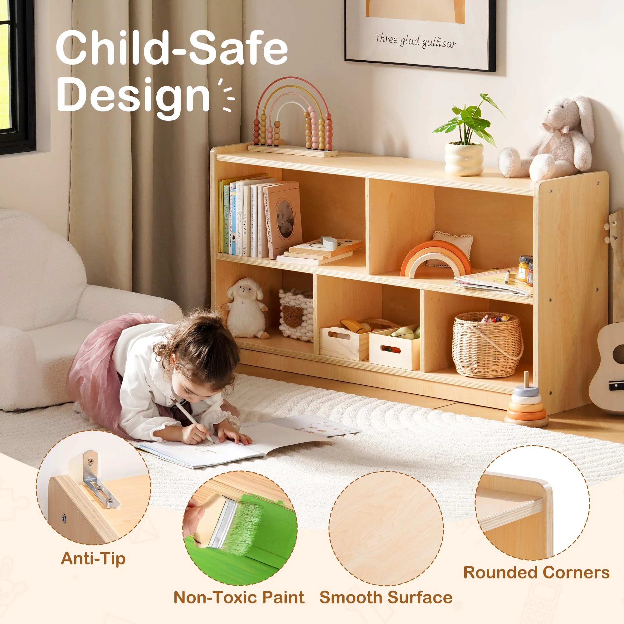 ROBUD Wooden Storage Cabinet - Image 3