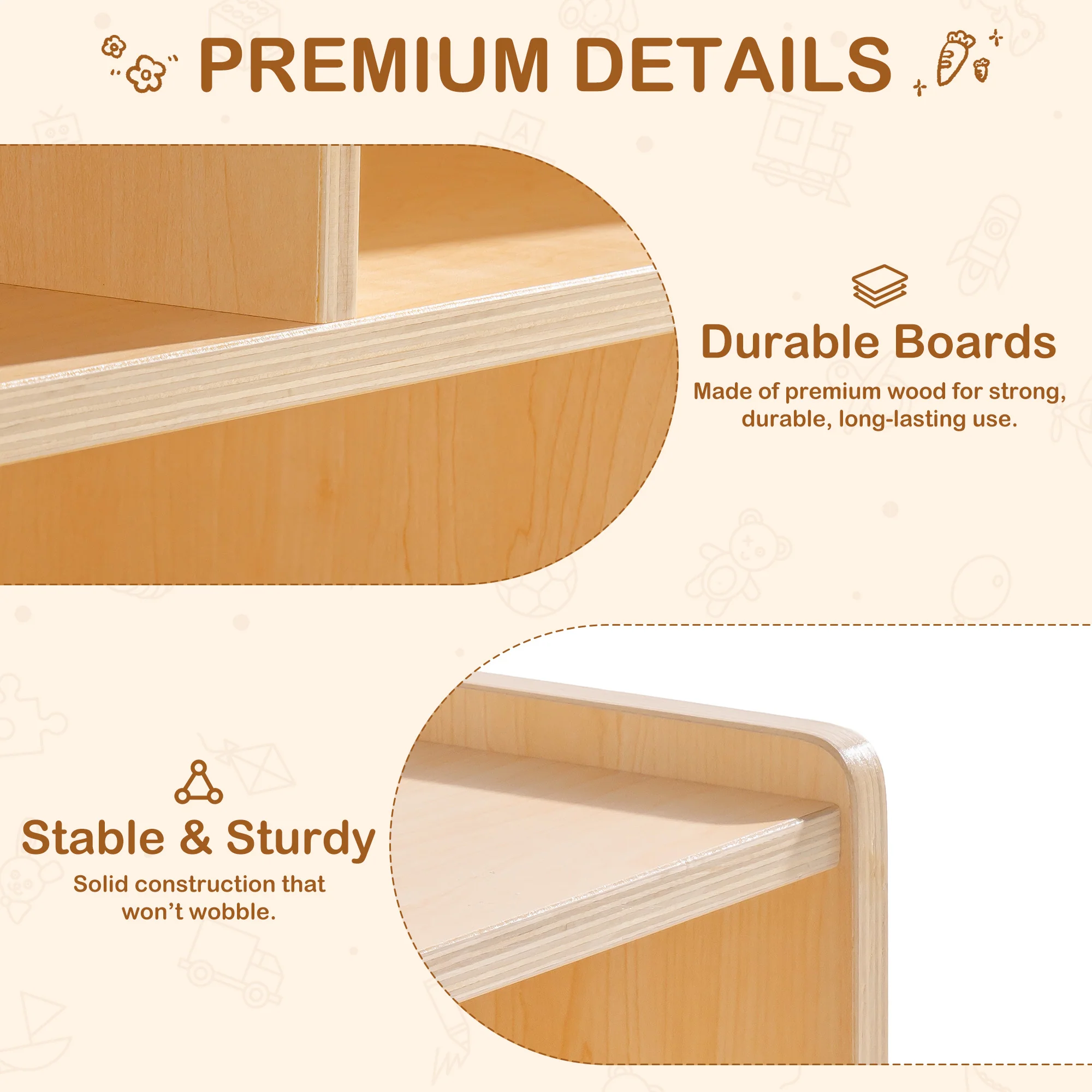 ROBUD Wooden Storage Cabinet - Image 4