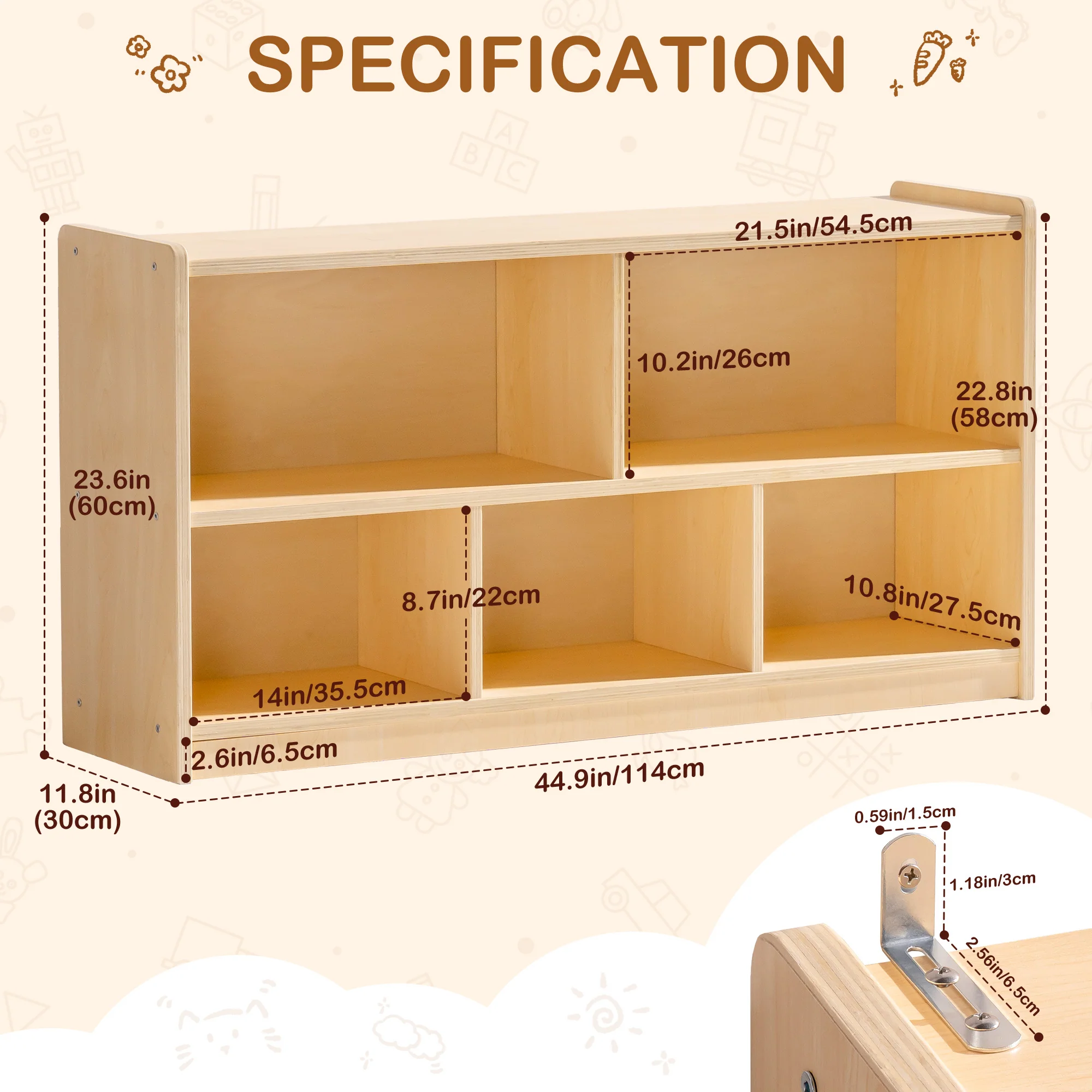 ROBUD Wooden Storage Cabinet - Image 7