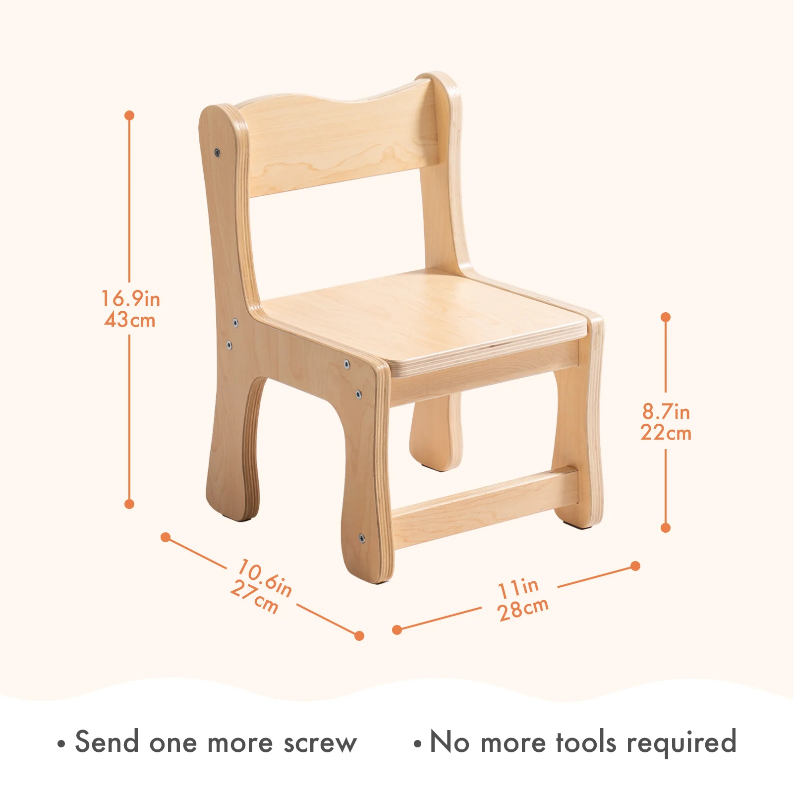 ROBUD Wooden Toddler Chair - Image 9