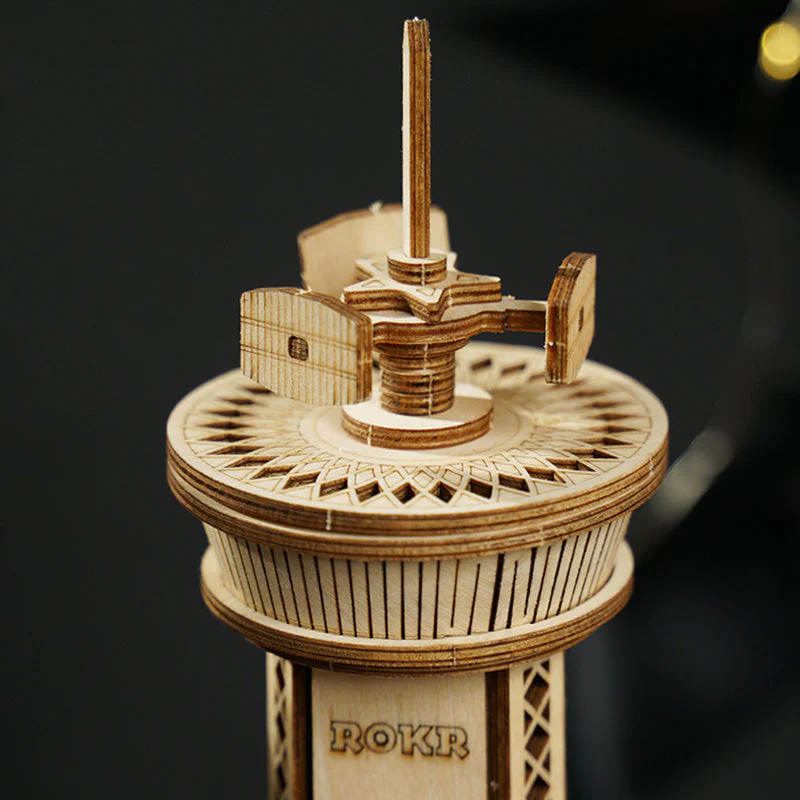 ROKR Airplane Control Tower Mechanical Music Box AMK41 - Image 5