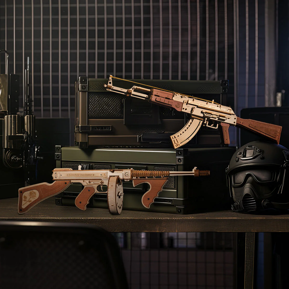 ROKR AK-47 Assault Rifle Toy Gun 3D Wooden Puzzle LQ901 - Image 12