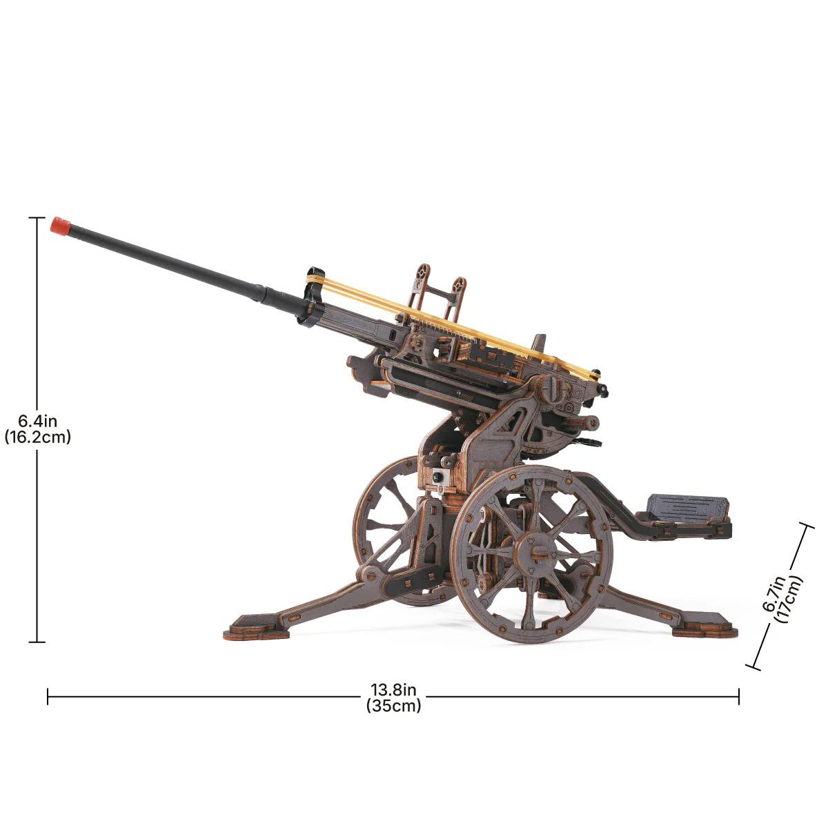 ROKR Anti-aircraft Gun Wooden 3D Puzzle LQM01 - Image 7