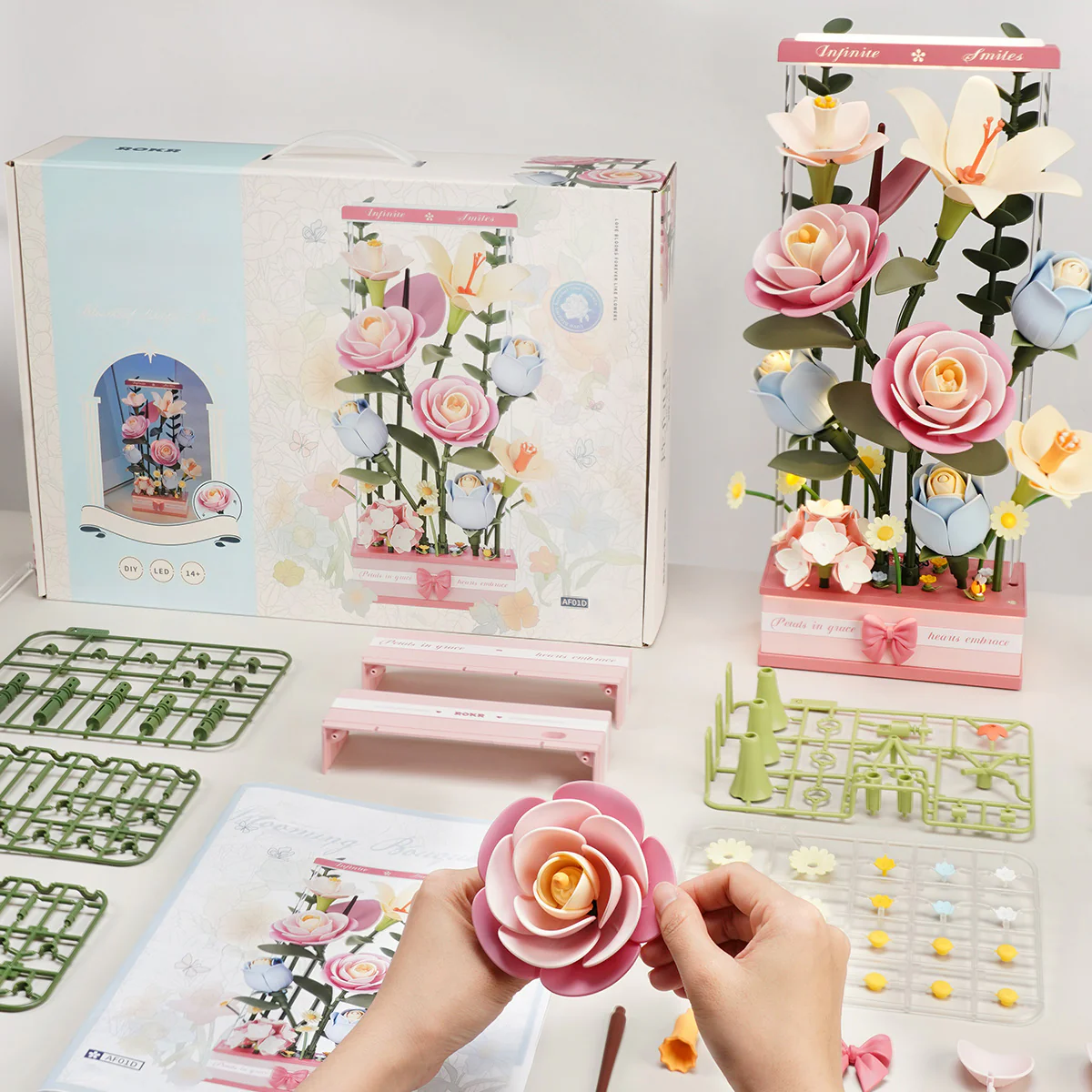 ROKR Blooming Bouquet Box DIY 3D Puzzle AF01D - Image 5