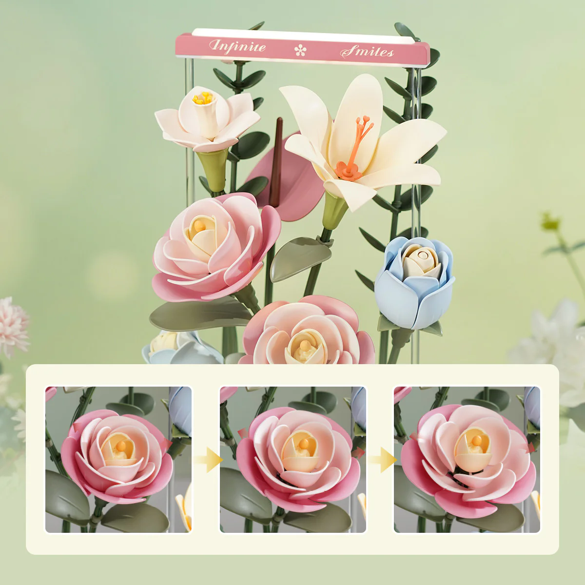 ROKR Blooming Bouquet Box DIY 3D Puzzle AF01D - Image 7
