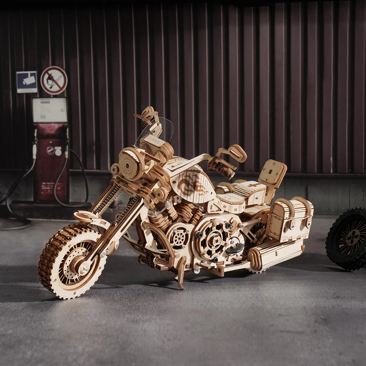 ROKR Cruiser Motorcycle LK504 3D Wooden Puzzle - Image 2