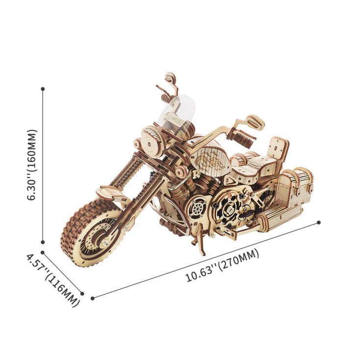 ROKR Cruiser Motorcycle LK504 3D Wooden Puzzle - Image 8