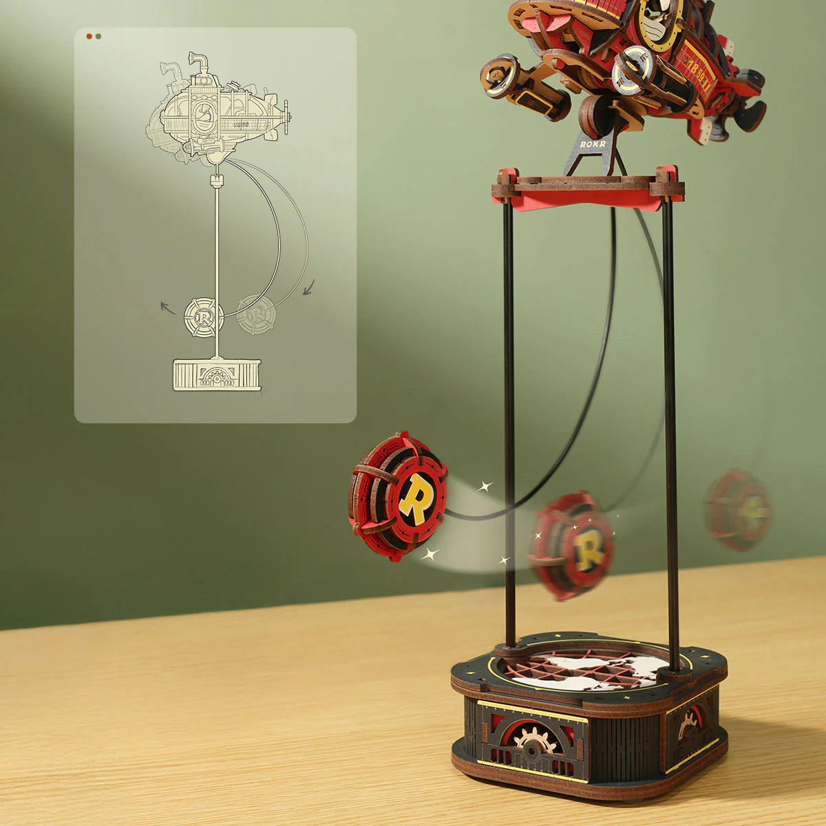 ROKR Deep-Sea Adventurer Pendulum Balance Toy 3D Puzzle MCD04 - Image 3