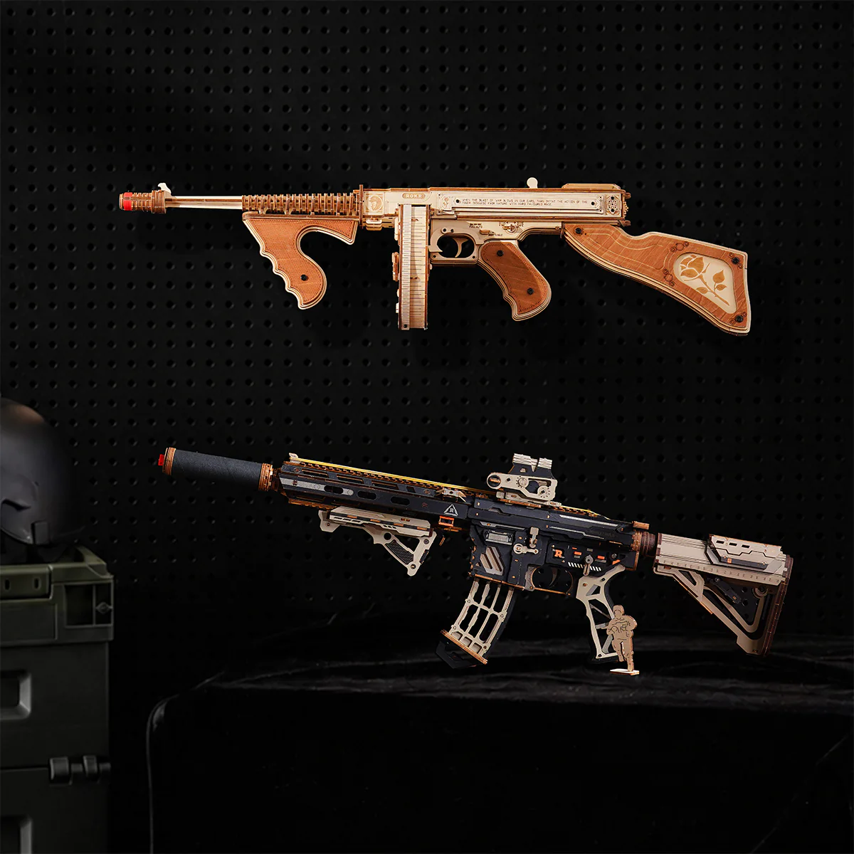 ROKR M416 Carbine 3D Wooden Puzzle LQB02 - Image 12