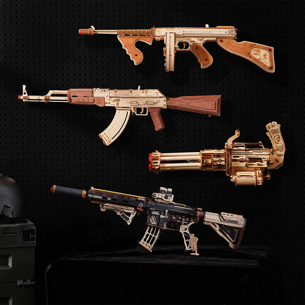 ROKR M416 Carbine 3D Wooden Puzzle LQB02 - Image 14