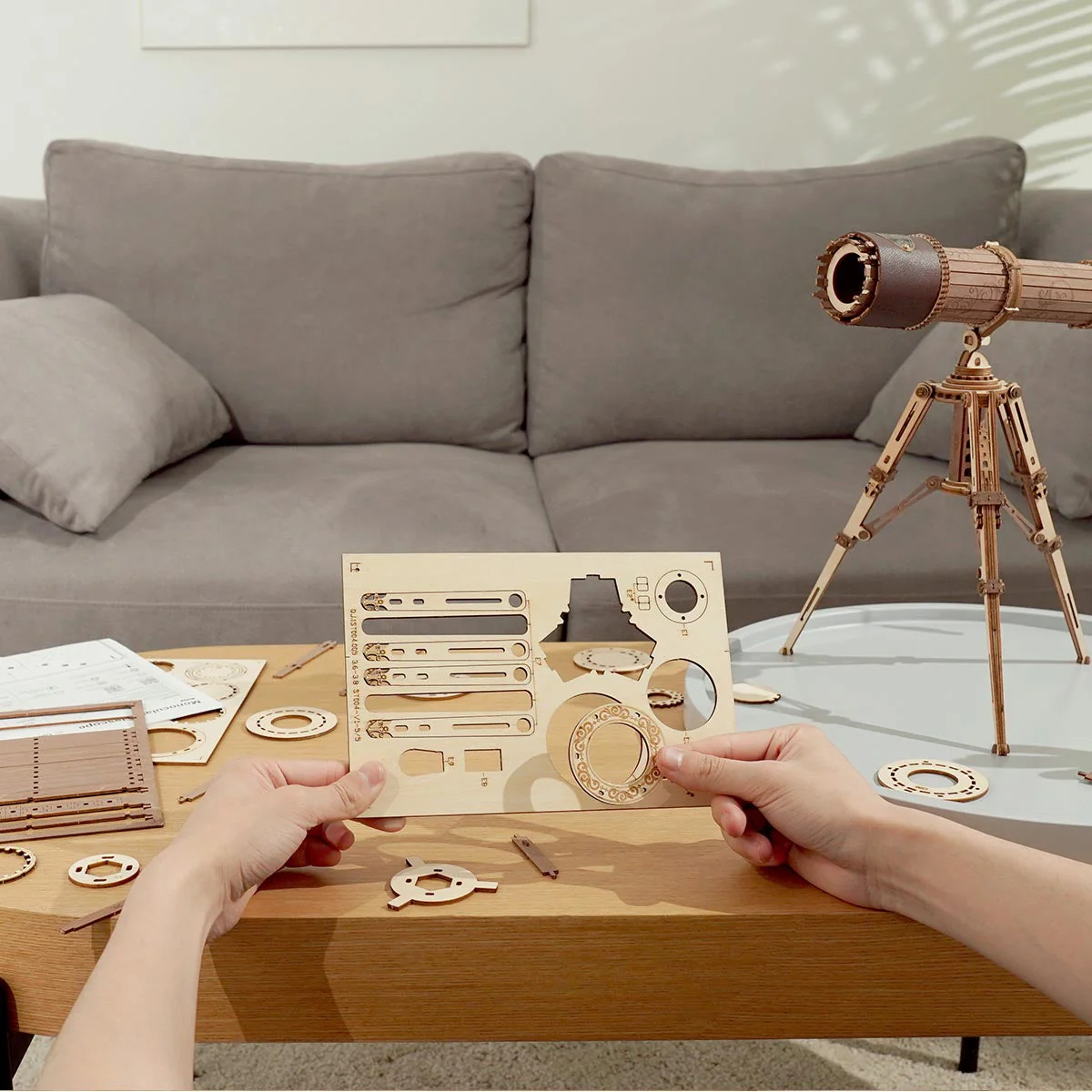 ROKR Monocular Telescope 3D Wooden Puzzle ST004 - Image 3
