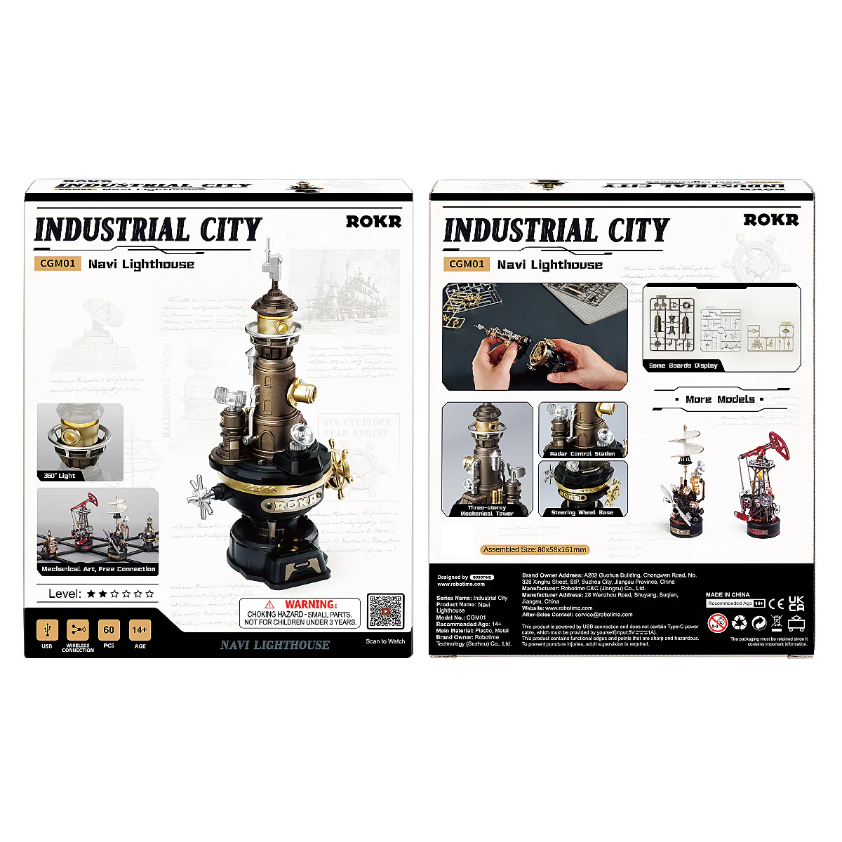 ROKR Navi Lighthouse Mechanical 3D Puzzle CGM01 - Image 8