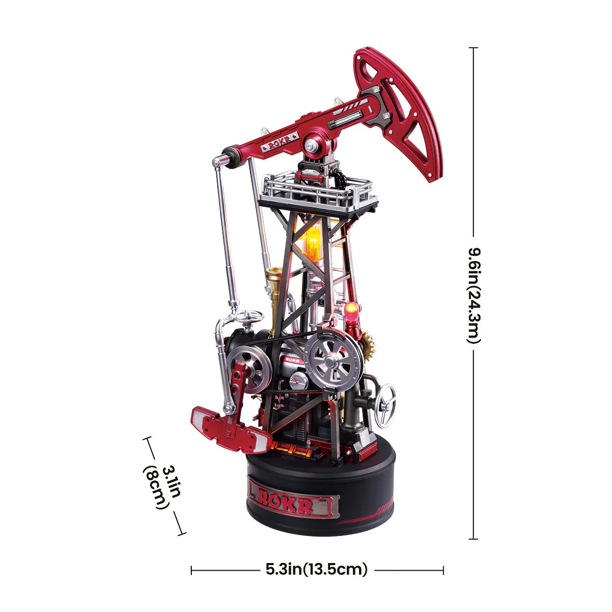 ROKR Oil Pump Jack Mechanical 3D Puzzle CGL03 - Image 6
