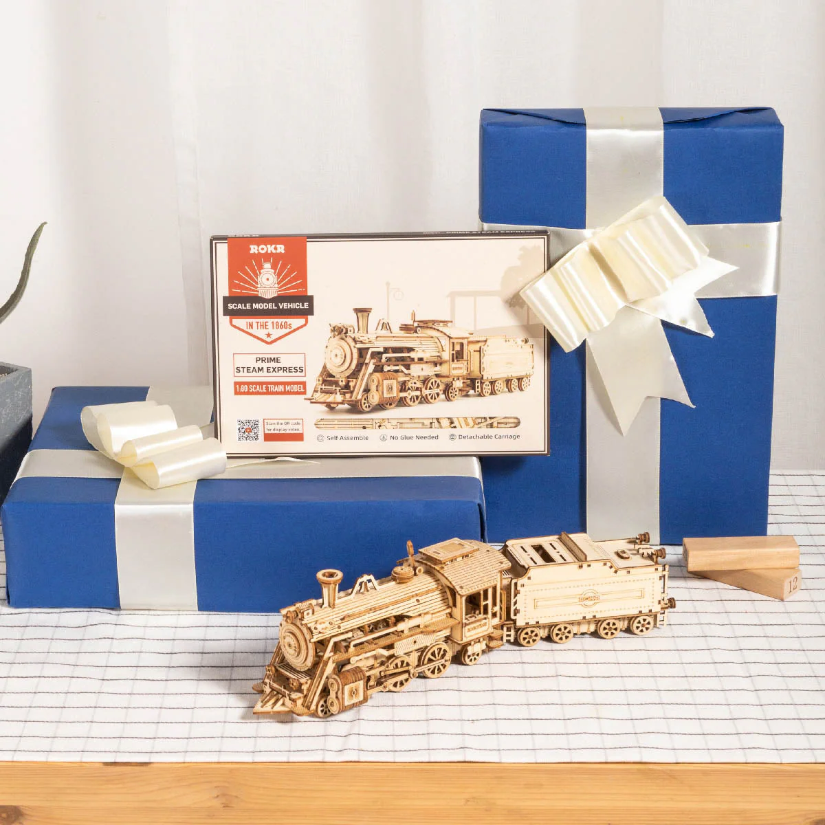 ROKR Prime Steam Express Train 3D Wooden Puzzle MC501 - Image 4