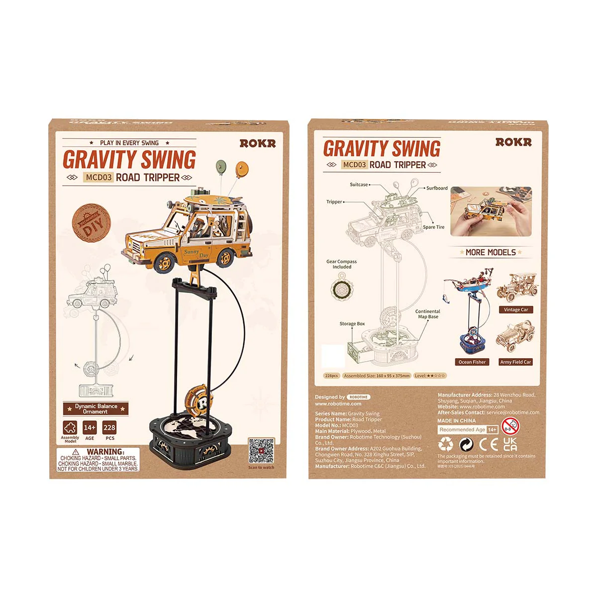 ROKR Road Tripper Pendulum Balance Toy 3D Puzzle MCD03 - Image 8