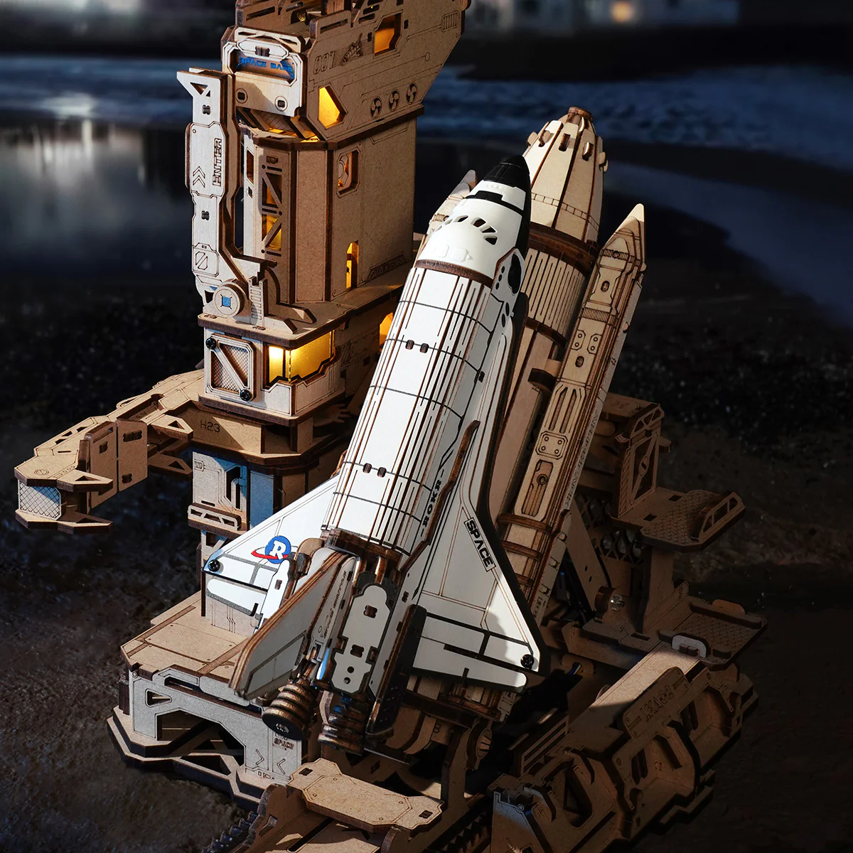 ROKR Space Shuttle 3D Wooden Puzzle LKA02 - Image 4