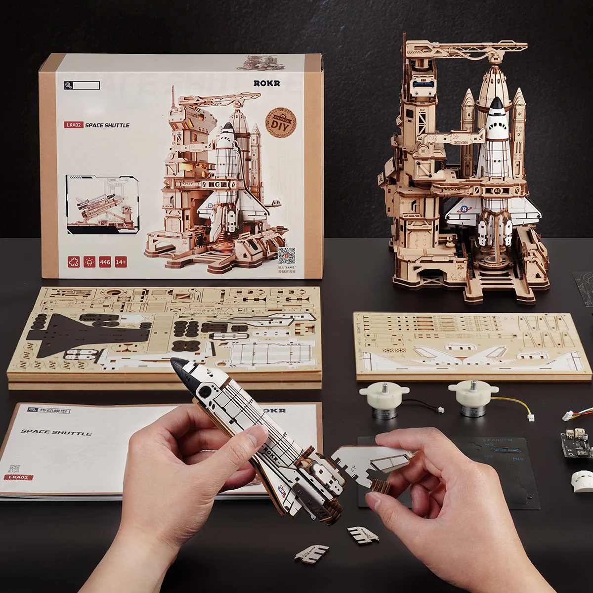 ROKR Space Shuttle 3D Wooden Puzzle LKA02 - Image 6