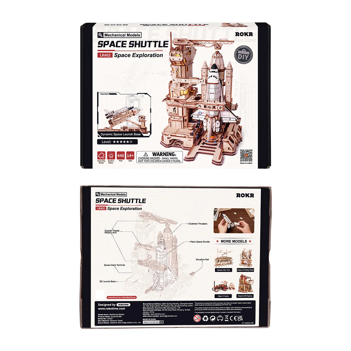 ROKR Space Shuttle 3D Wooden Puzzle LKA02 - Image 8