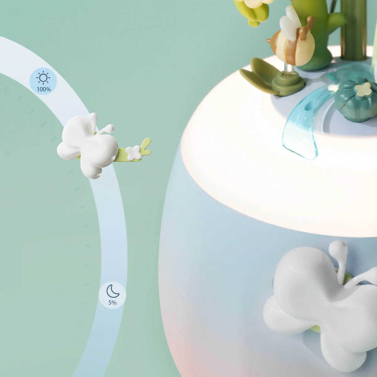 ROKR Starry Camellia Lamp DIY 3D Flower Night Light AF01S - Image 3