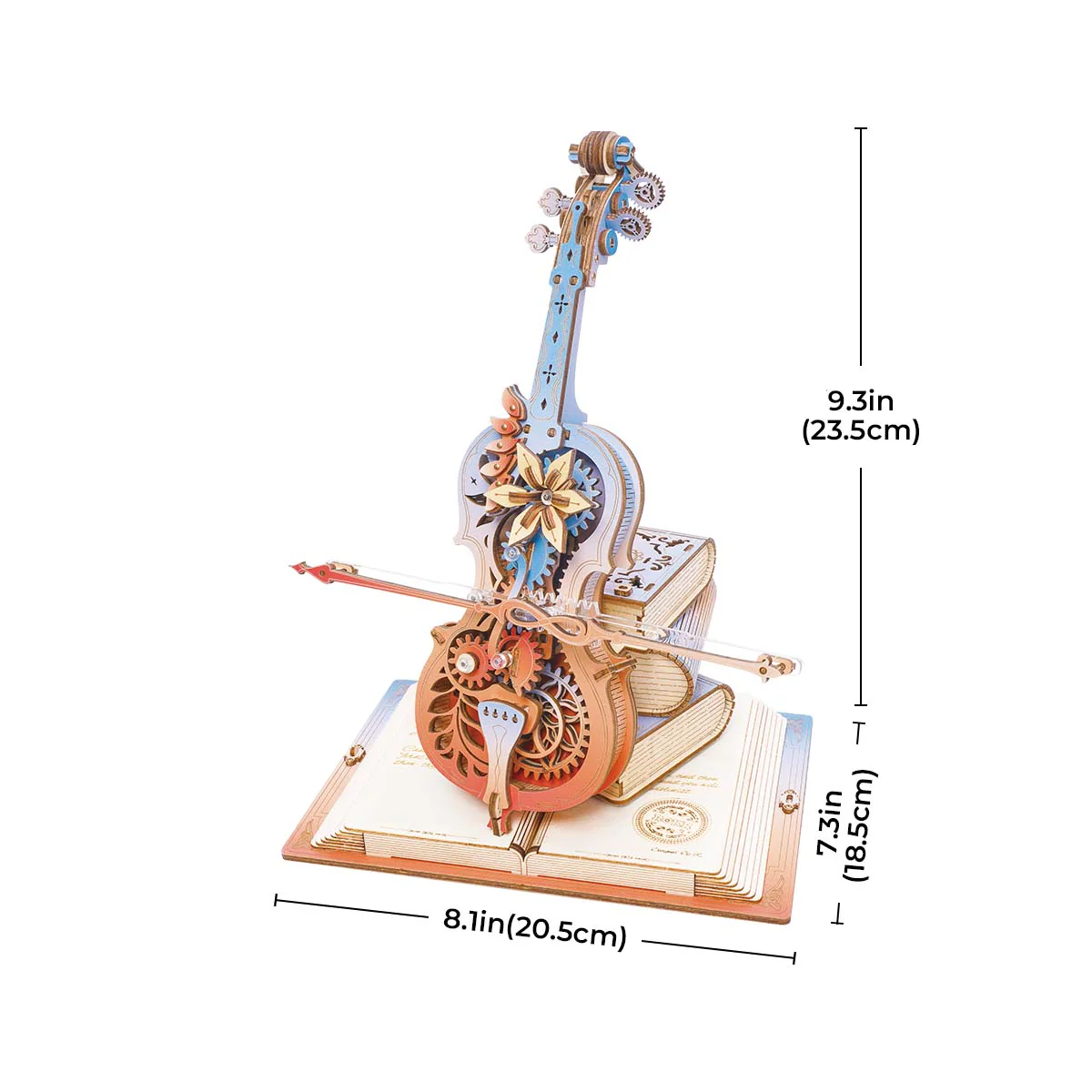 ROKR Symphony of Gorgeous Dreams Mechanical Music Box 3D Wooden Puzzle AMK63M - Image 8
