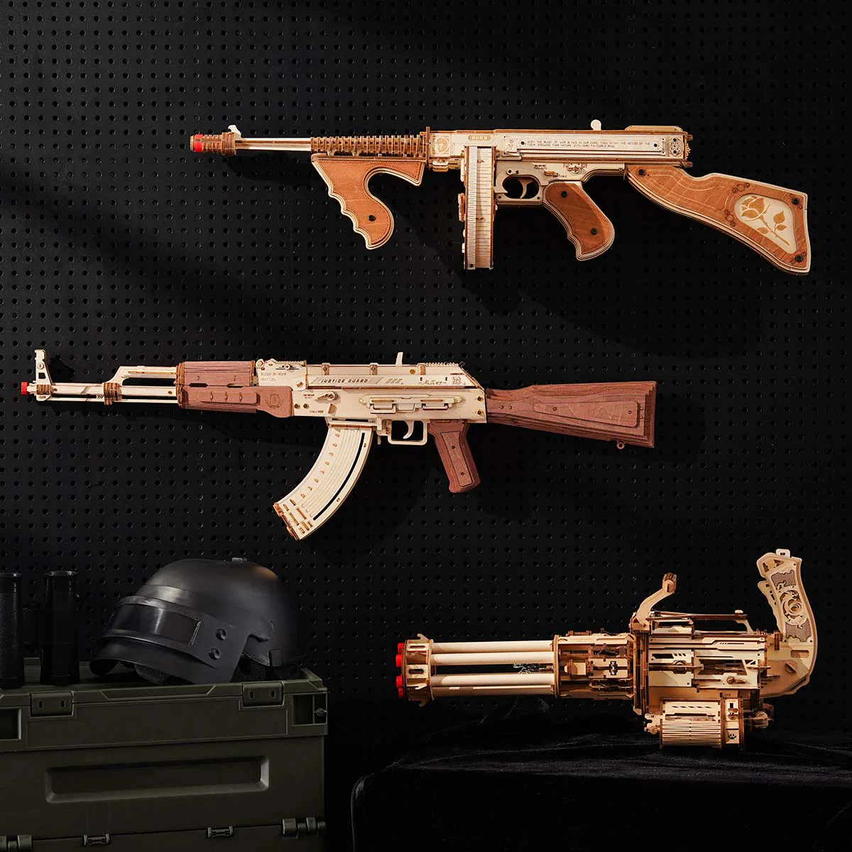 ROKR Thompson Submachine Toy Gun 3D Wooden Puzzle LQB01 - Image 15