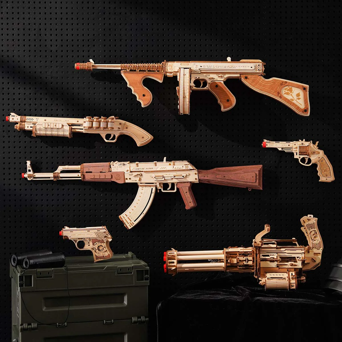 ROKR Thompson Submachine Toy Gun 3D Wooden Puzzle LQB01 - Image 16